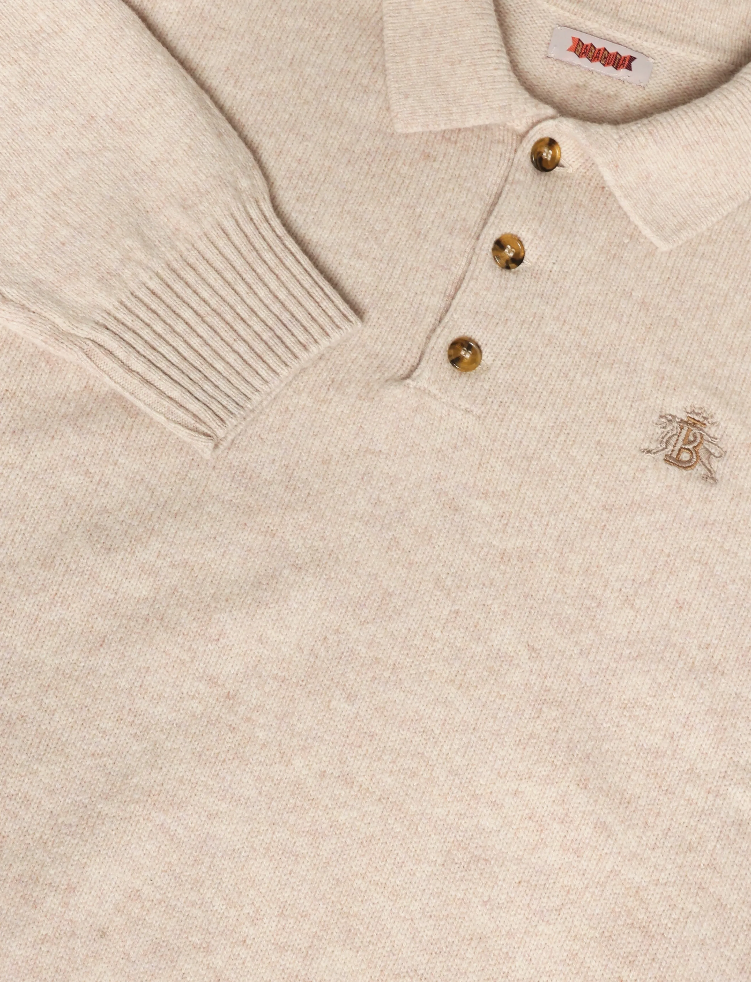 Baracuta - SHETLAND POLO - antique white - 2