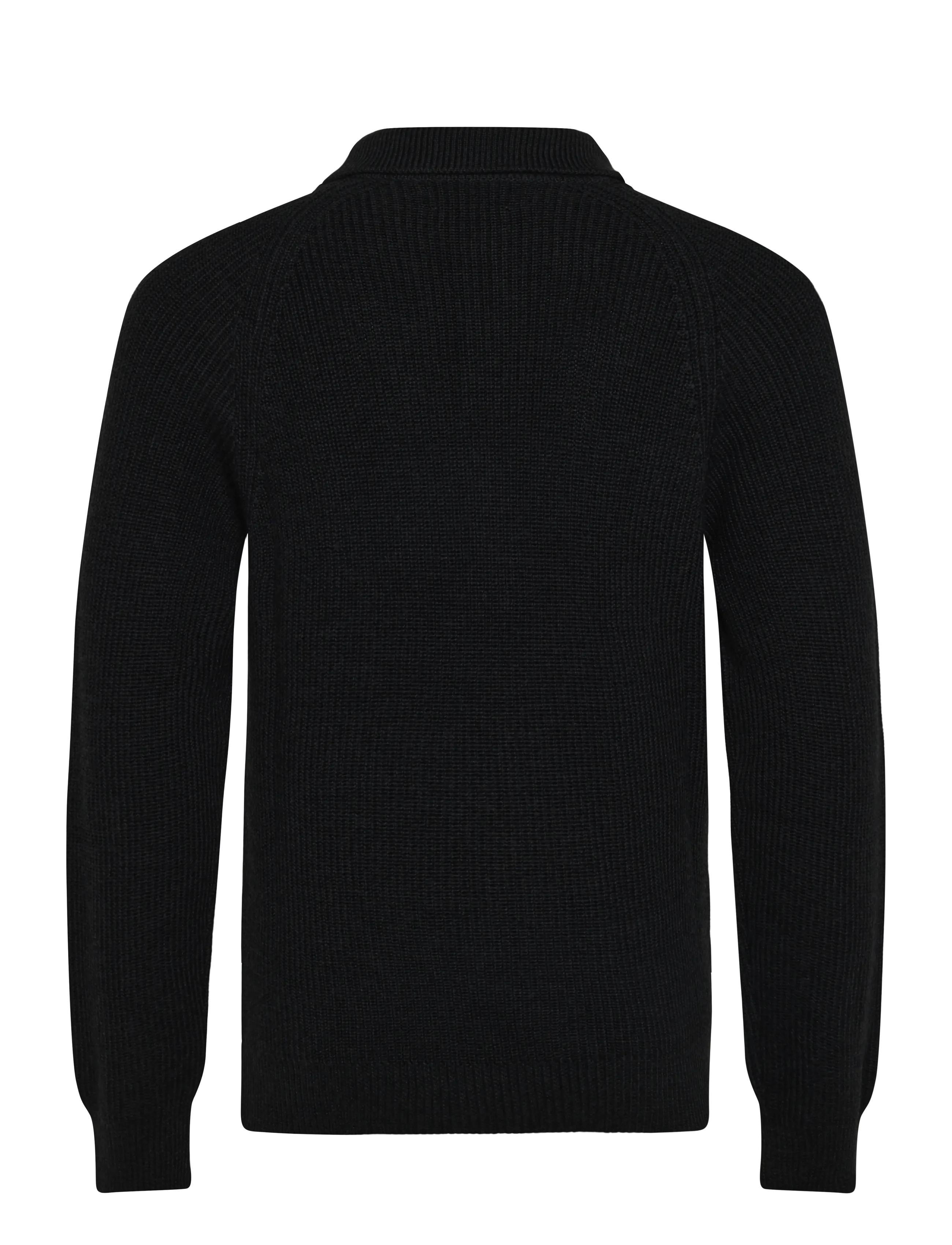Baracuta - RIB ZIP POLO - pikkade varrukatega kootud polod - anthracite - 1