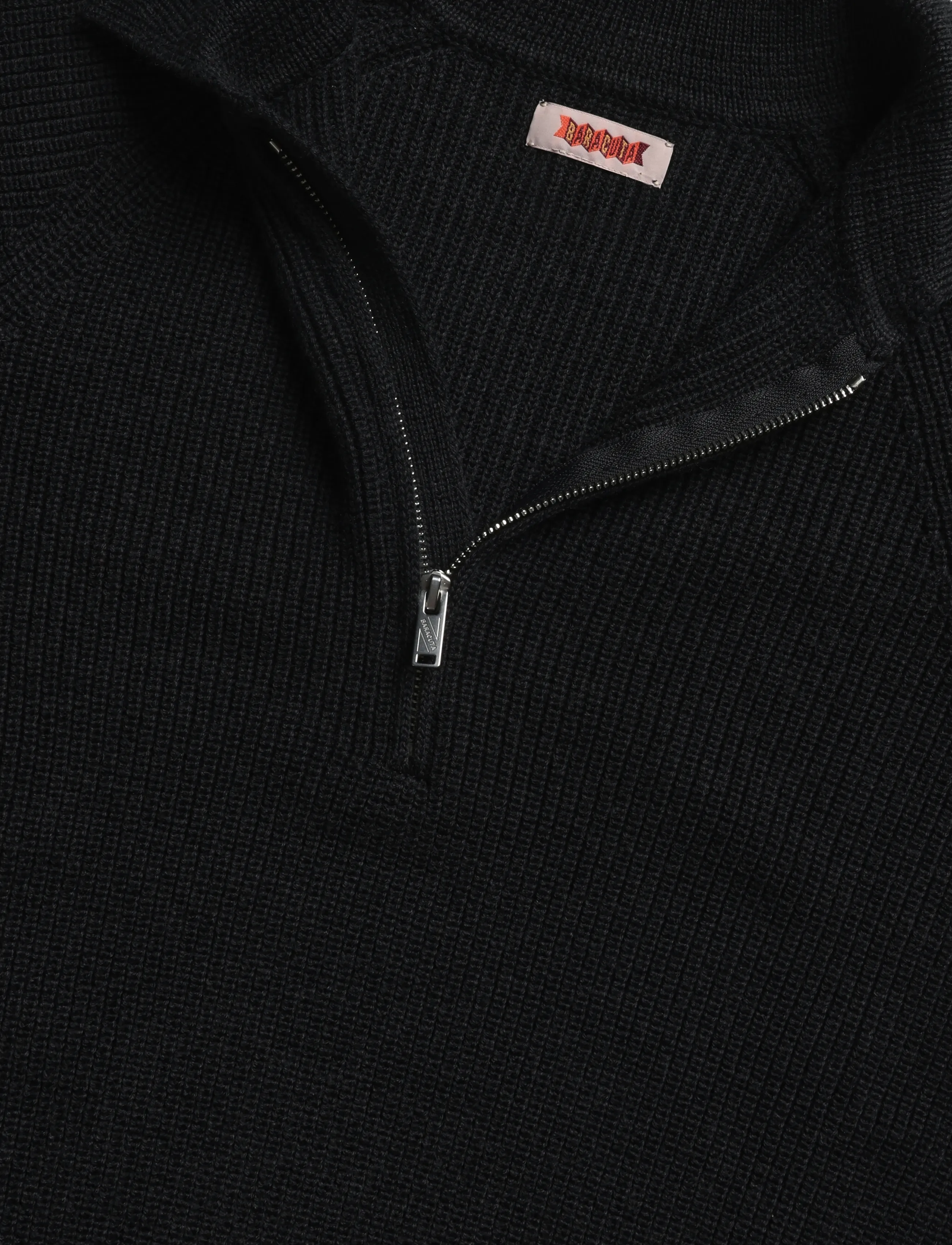 Baracuta - RIB ZIP POLO - pikkade varrukatega kootud polod - anthracite - 2
