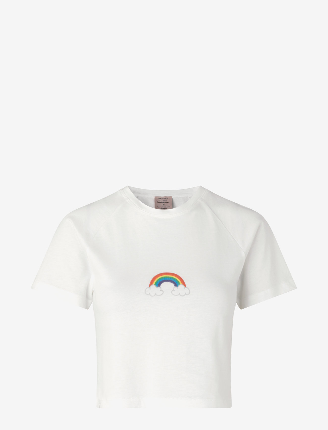Barbara Kristoffersen by Rosemunde - Organic t-shirt ss - white w/ rainbow - 0