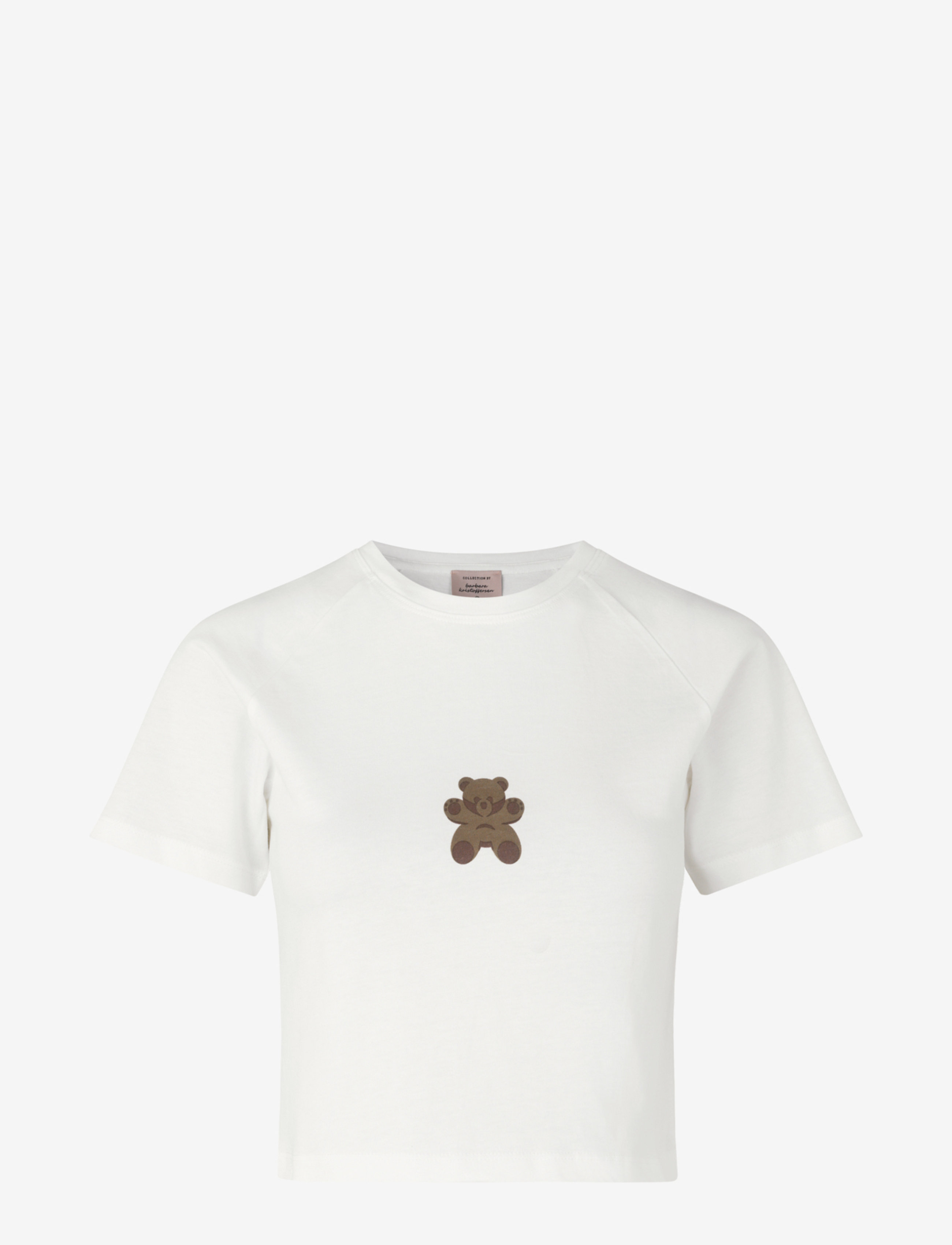 Barbara Kristoffersen by Rosemunde - Organic t-shirt ss - white w/ teddy - 1