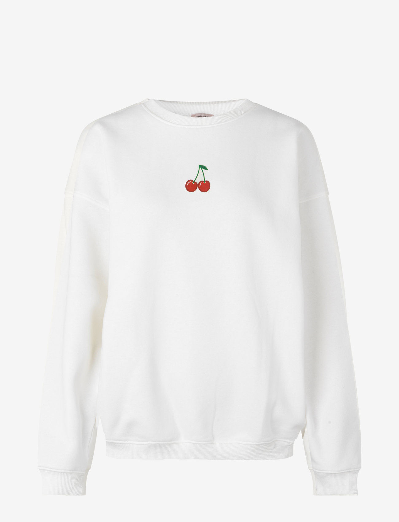 WHITE W/ CHERRY PRINT
