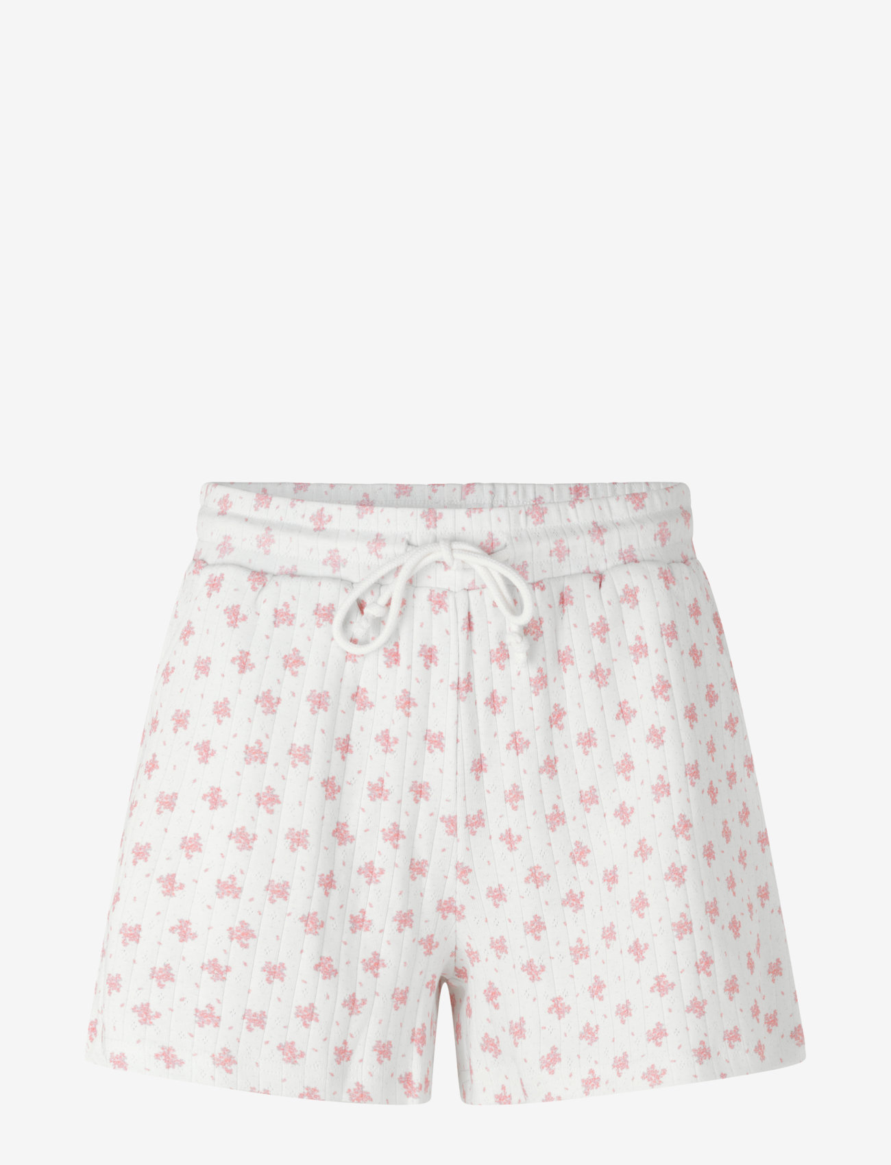 WHITE W/ CANDT PINK FLOWER