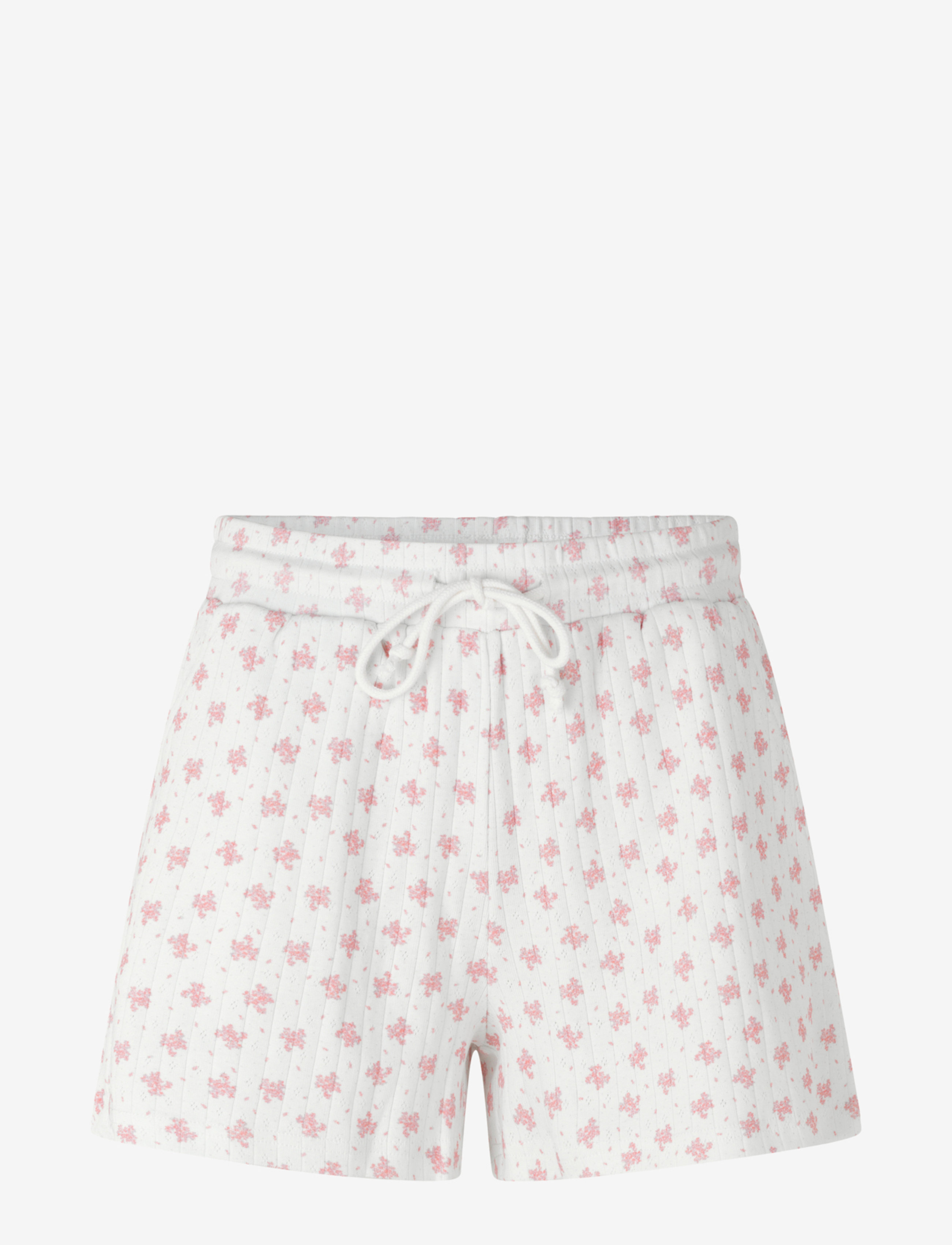 Barbara Kristoffersen by Rosemunde - Shorts - white w/ candt pink flower - 1