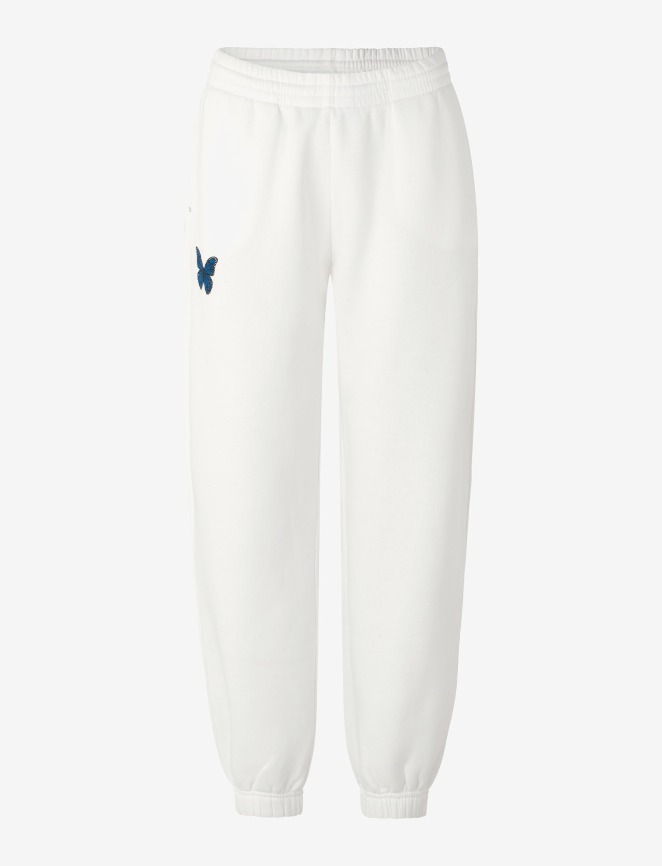 WHITE W/ BUTTERFLY PRINT