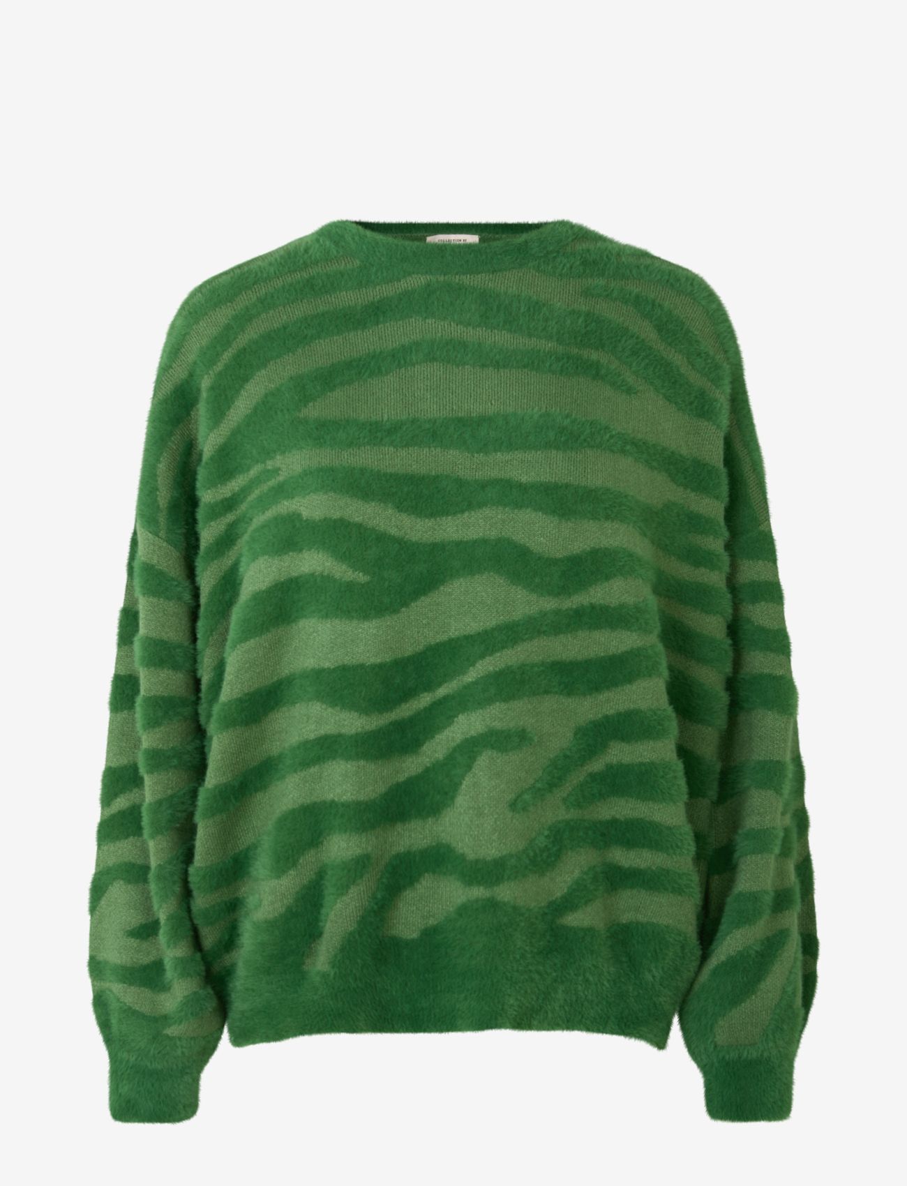 Barbara Kristoffersen by Rosemunde - Pullover ls - green zebra stripe - 0