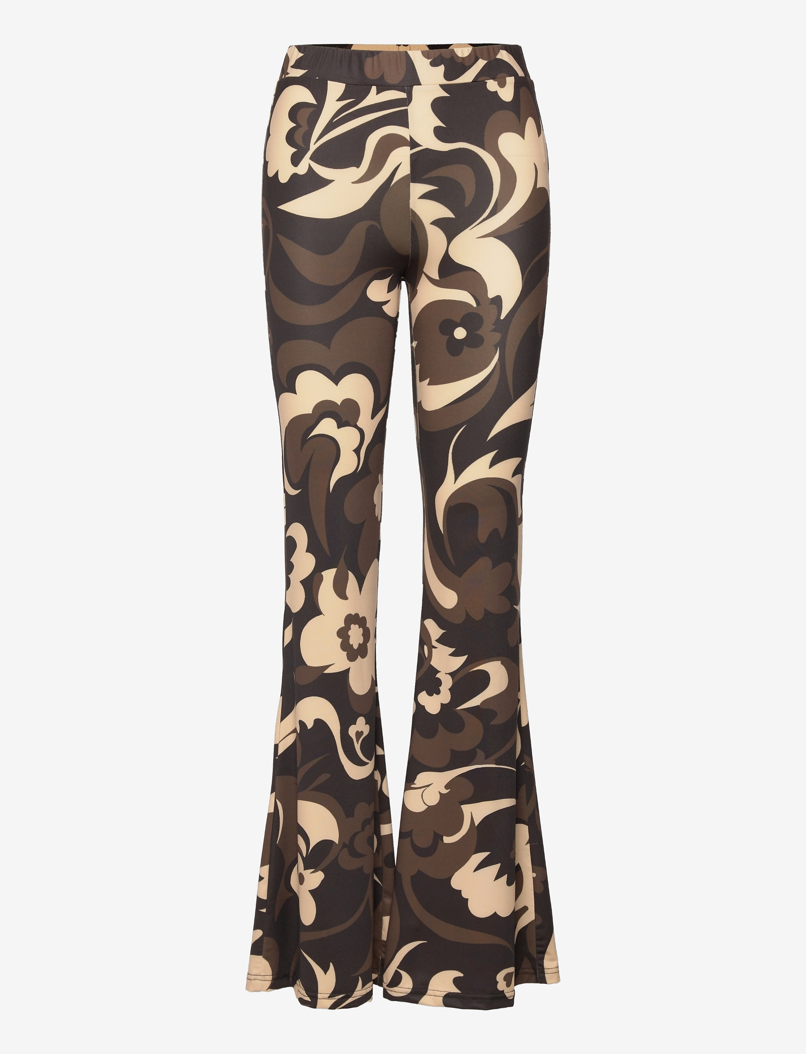 Barbara Kristoffersen by Rosemunde - Trousers - black 70s flower print - 1