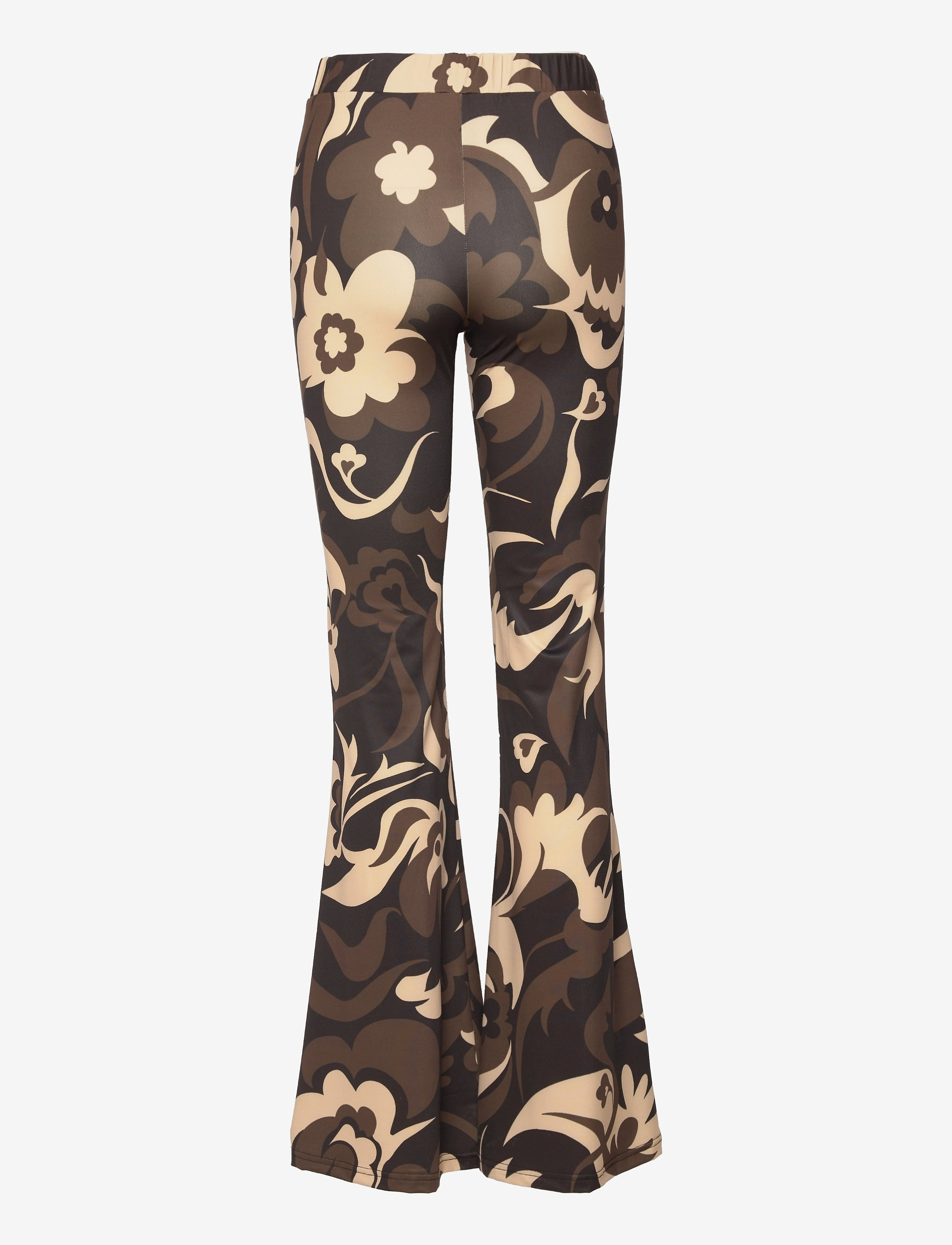 Barbara Kristoffersen by Rosemunde - Trousers - black 70s flower print - 2