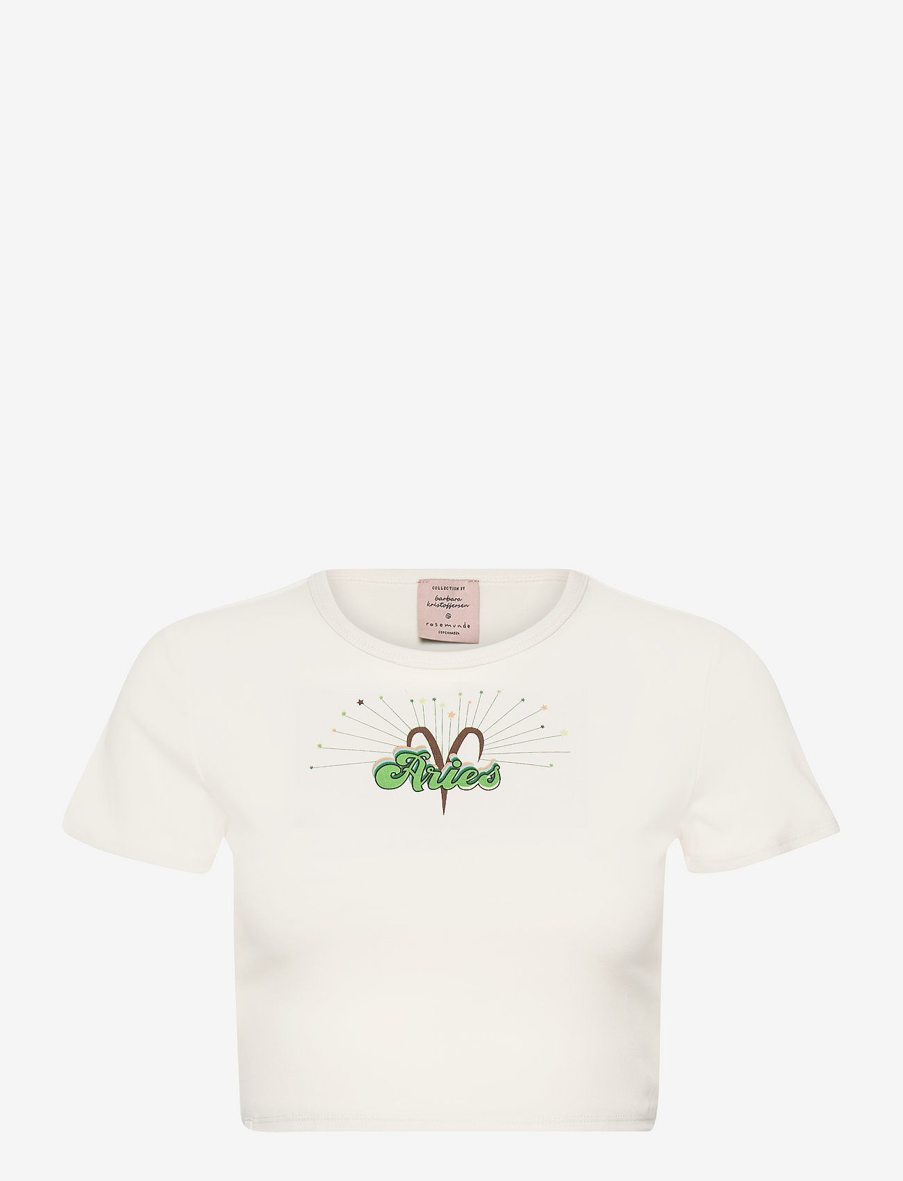 Barbara Kristoffersen by Rosemunde - T-shirt ss - crop tops - aries print - 0