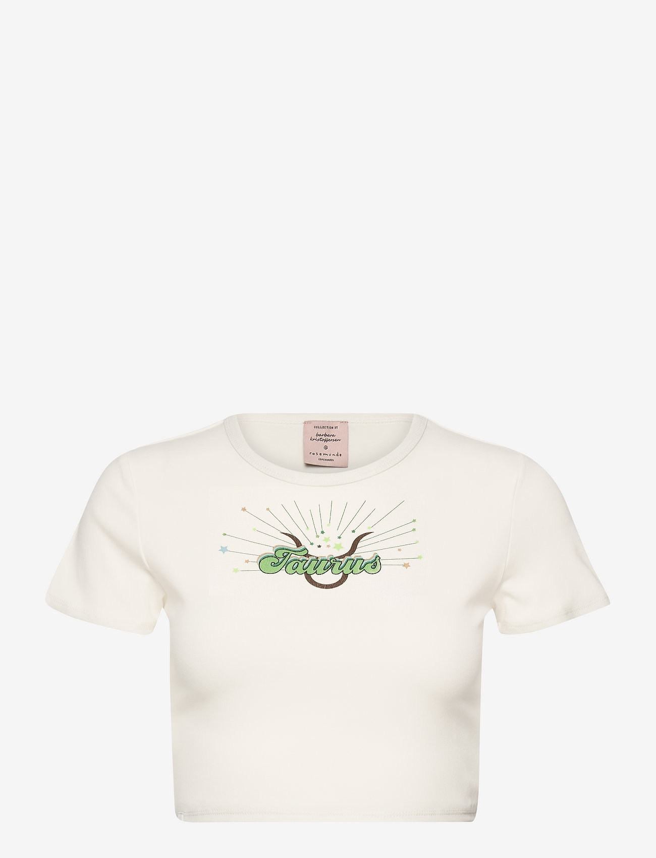 Barbara Kristoffersen by Rosemunde - T-shirt ss - crop tops - taurus print - 0
