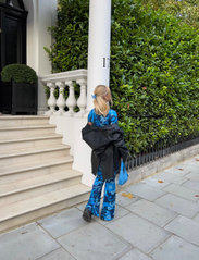Barbara Kristoffersen by Rosemunde - Top - short-sleeved blouses - blue 70s flower print - 4