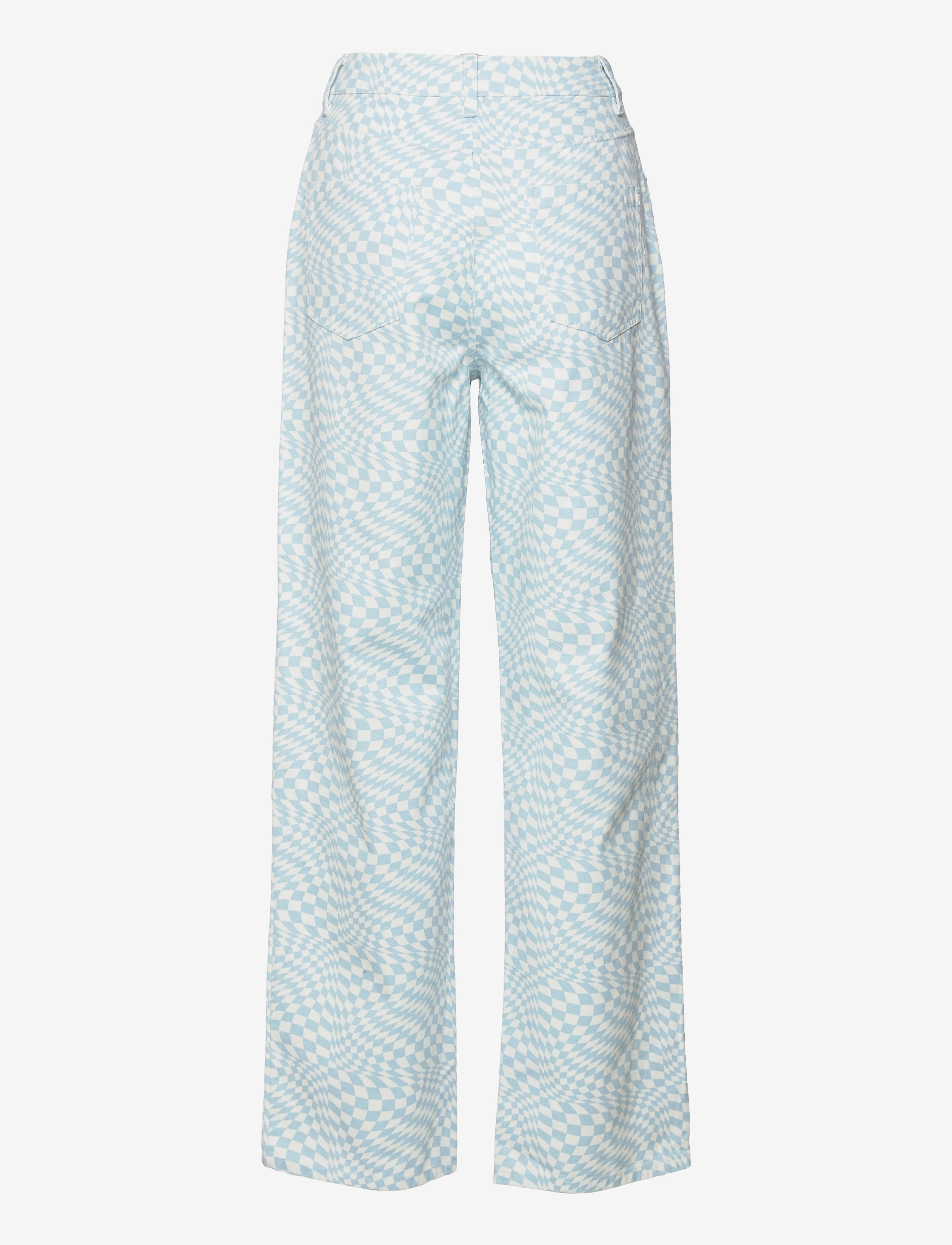 Barbara Kristoffersen by Rosemunde - Trousers - blue swirl check print - 2
