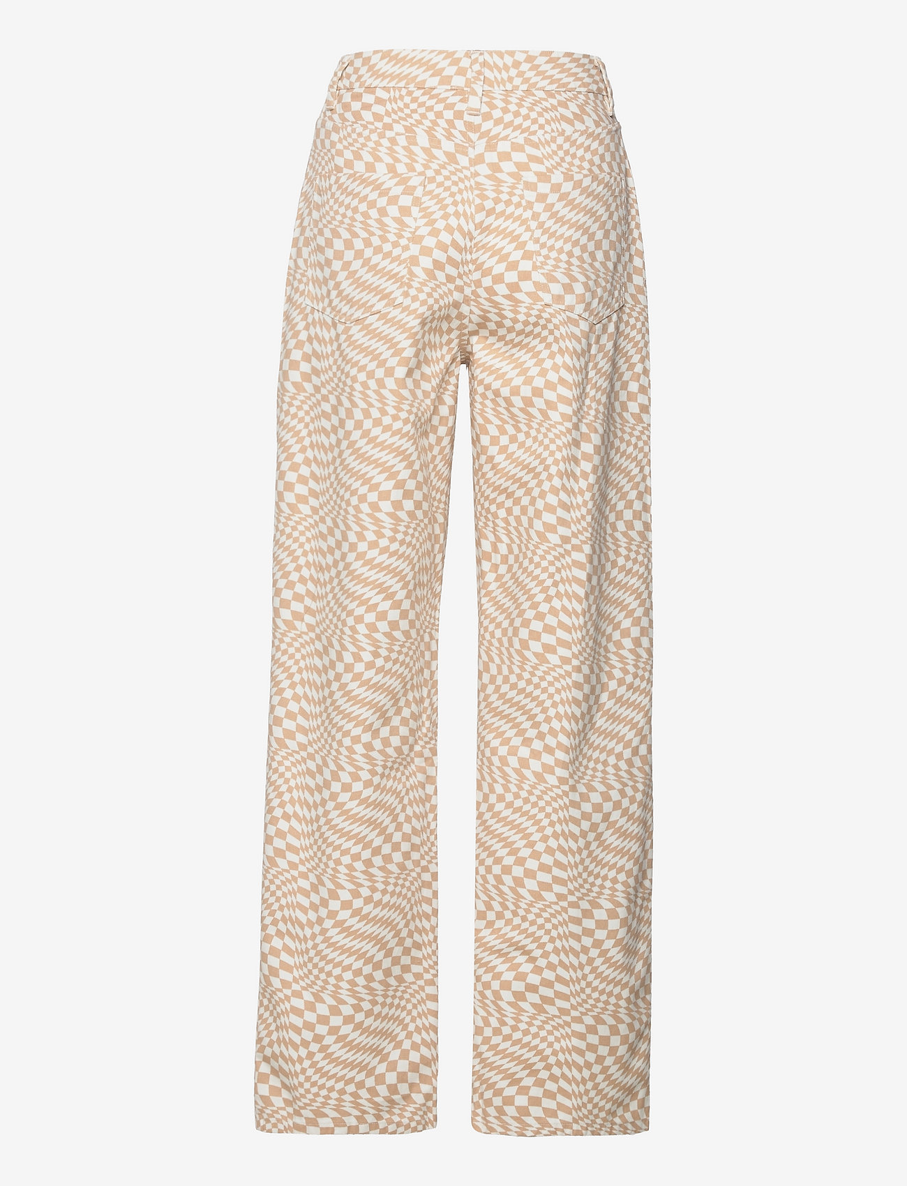 Barbara Kristoffersen by Rosemunde - Trousers - spodnie proste - sand swirl check print - 1
