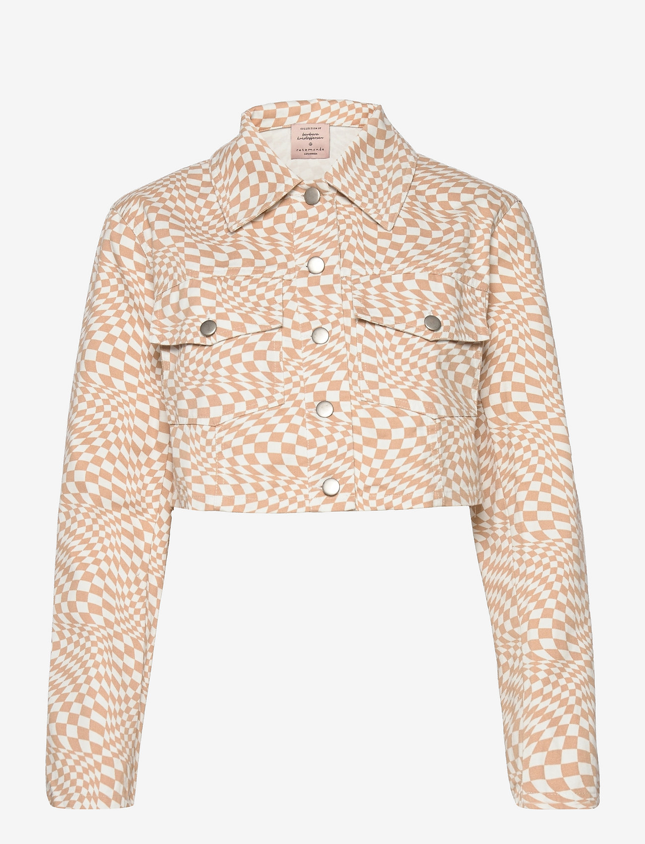 Barbara Kristoffersen by Rosemunde - Short jacket - forårsjakker - sand swirl check print - 0