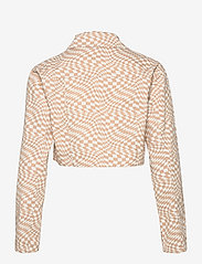 Barbara Kristoffersen by Rosemunde - Short jacket - forårsjakker - sand swirl check print - 1