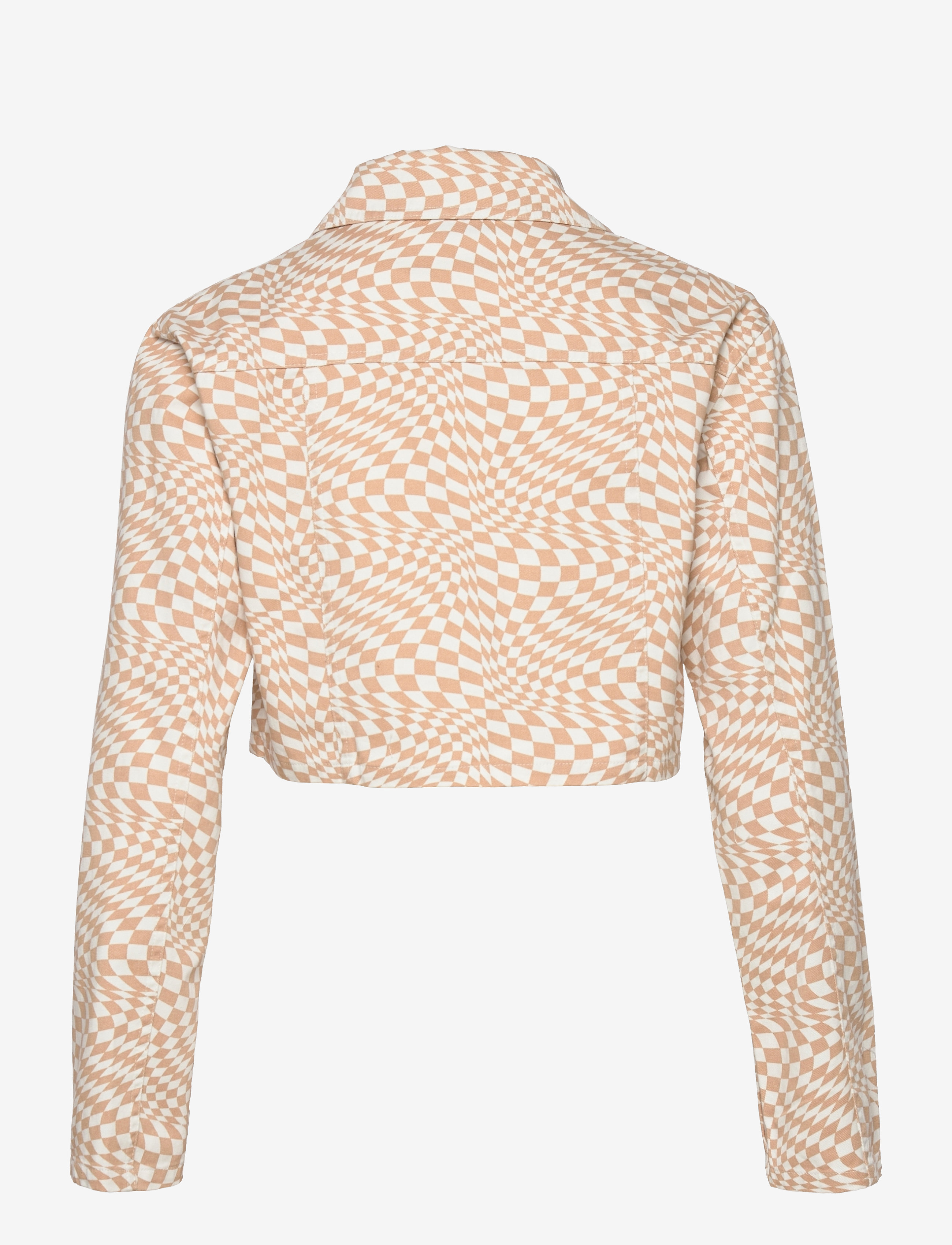 Barbara Kristoffersen by Rosemunde - Short jacket - Swirl Check Print - overtøj - sand swirl check print - 2