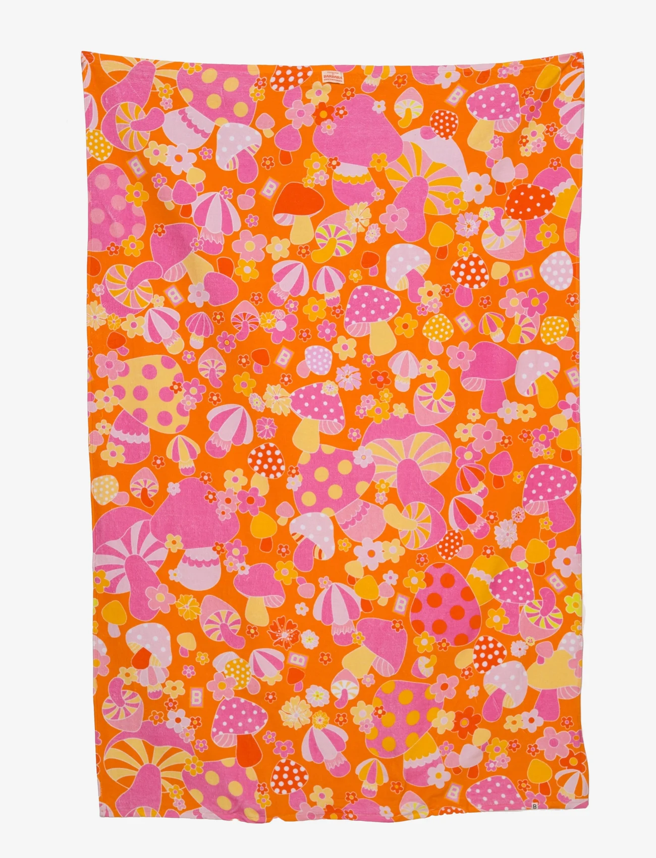 Barbara Kristoffersen by Rosemunde - Towel 100x150cm - shiitake orange print - 0