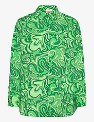 Barbara Kristoffersen by Rosemunde - Shirt - long-sleeved shirts - portobello green print - 0