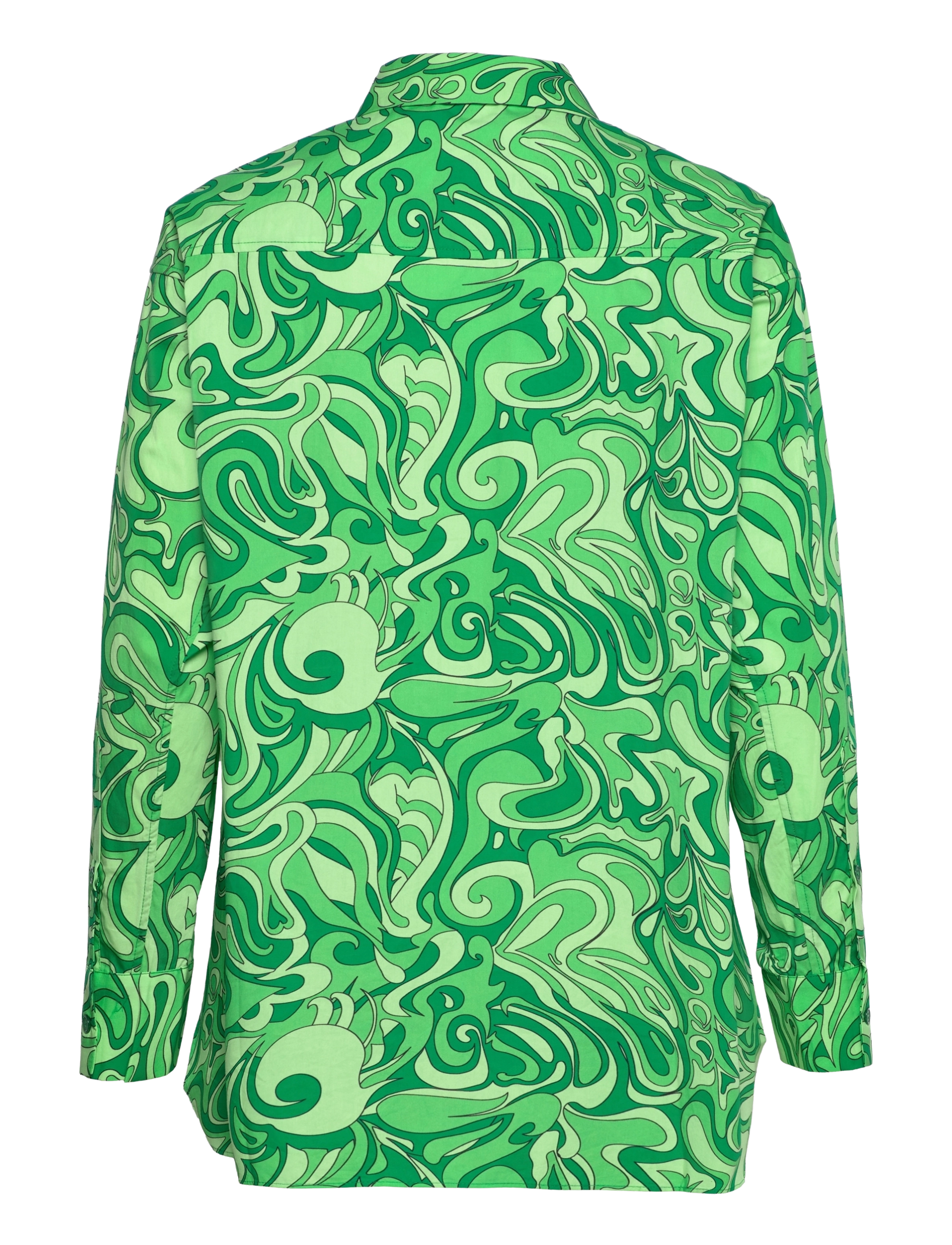 Barbara Kristoffersen by Rosemunde - Shirt - langærmede skjorter - portobello green print - 1