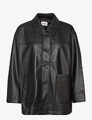 Barbara Kristoffersen by Rosemunde - Jacket ls - spring jackets - black - 0