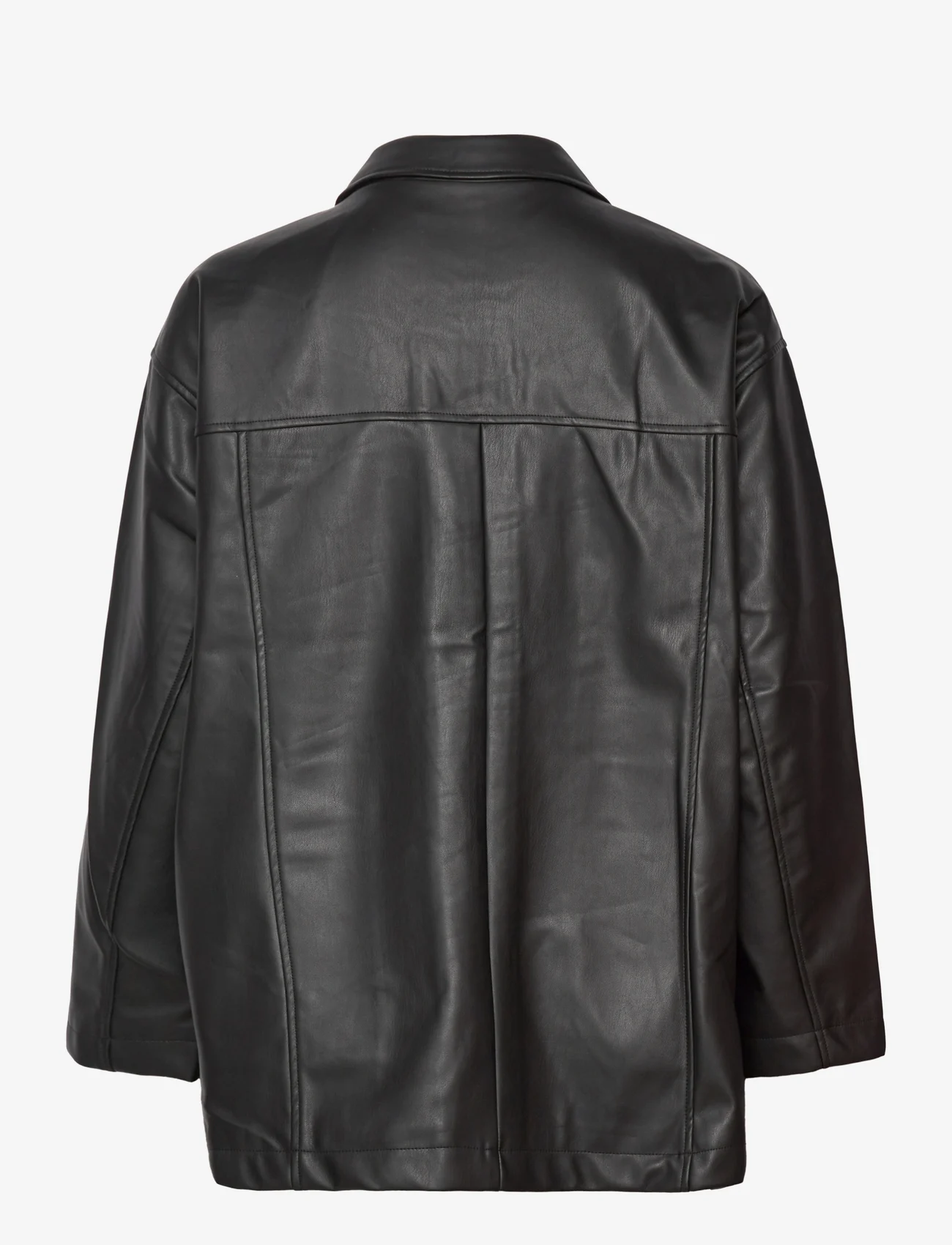 Barbara Kristoffersen by Rosemunde - Jacket ls - spring jackets - black - 1