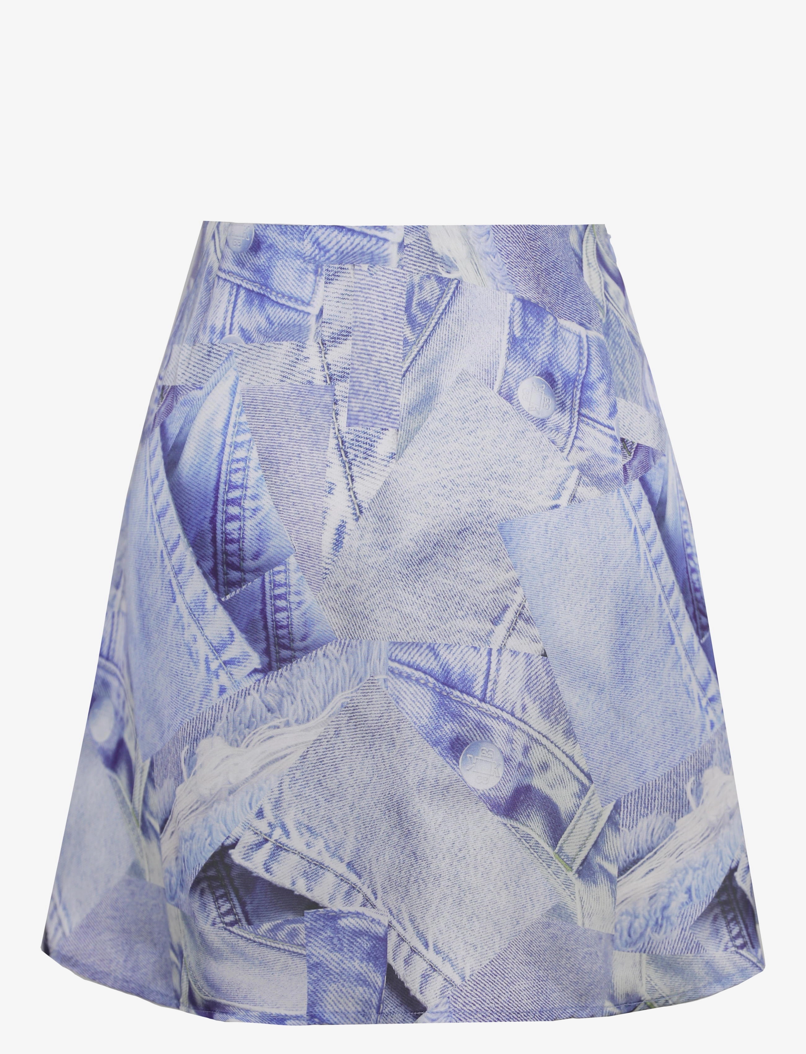Barbara Kristoffersen by Rosemunde - Skirt - korte nederdele - denim print - 2