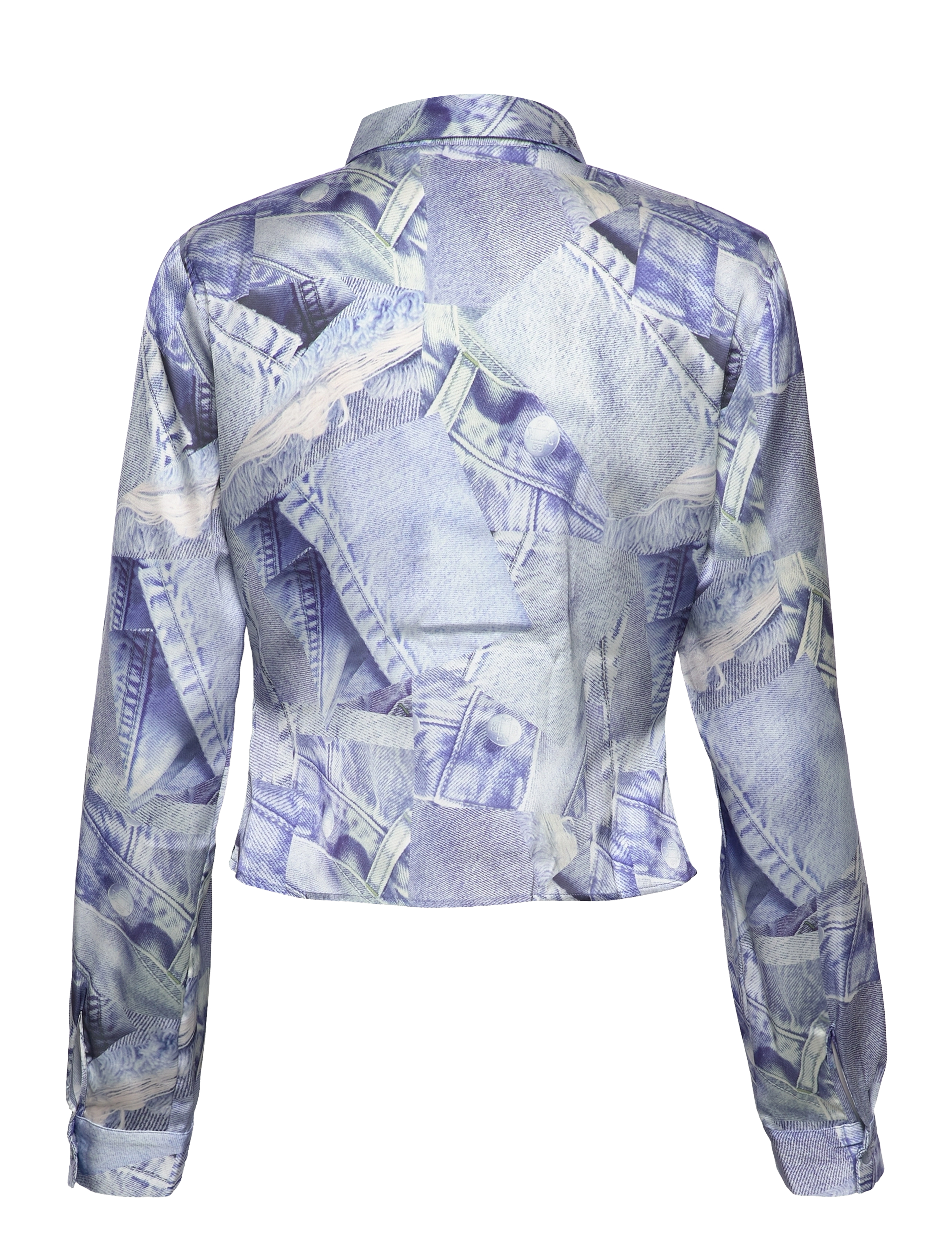 Barbara Kristoffersen by Rosemunde - Shirt - langærmede skjorter - denim print - 1