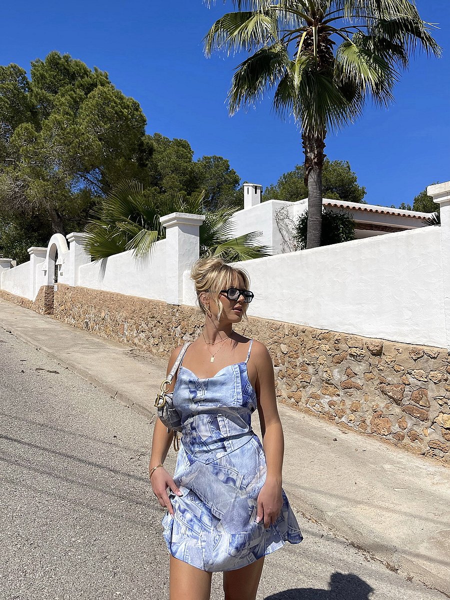 Barbara Kristoffersen by Rosemunde - Strap top - sleeveless blouses - denim print - 0