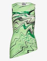Barbara Kristoffersen by Rosemunde - Top - ermeløse topper - green animal print - 0