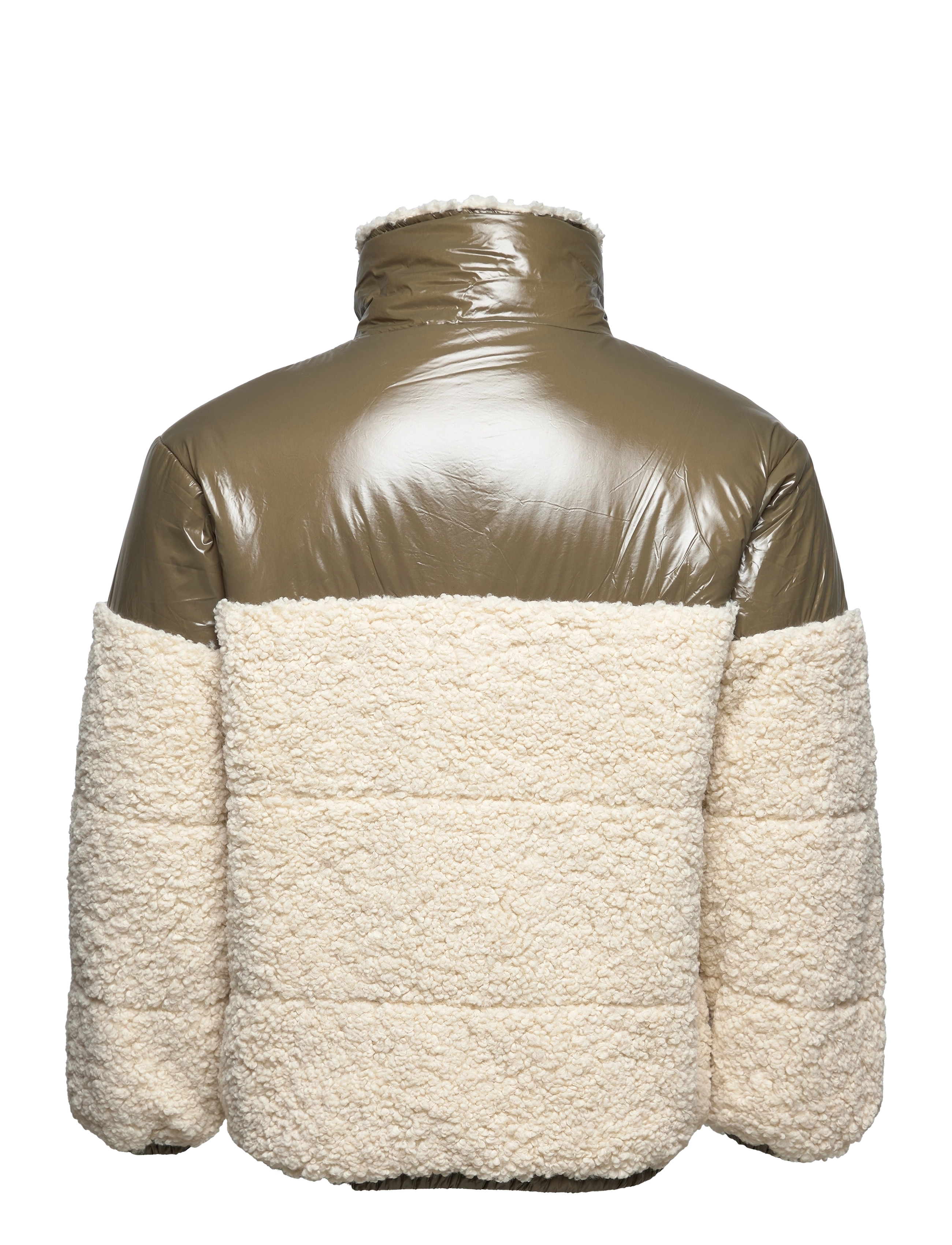 Barbara Kristoffersen by Rosemunde - Teddy Jacket - overtøj - armyna - 1