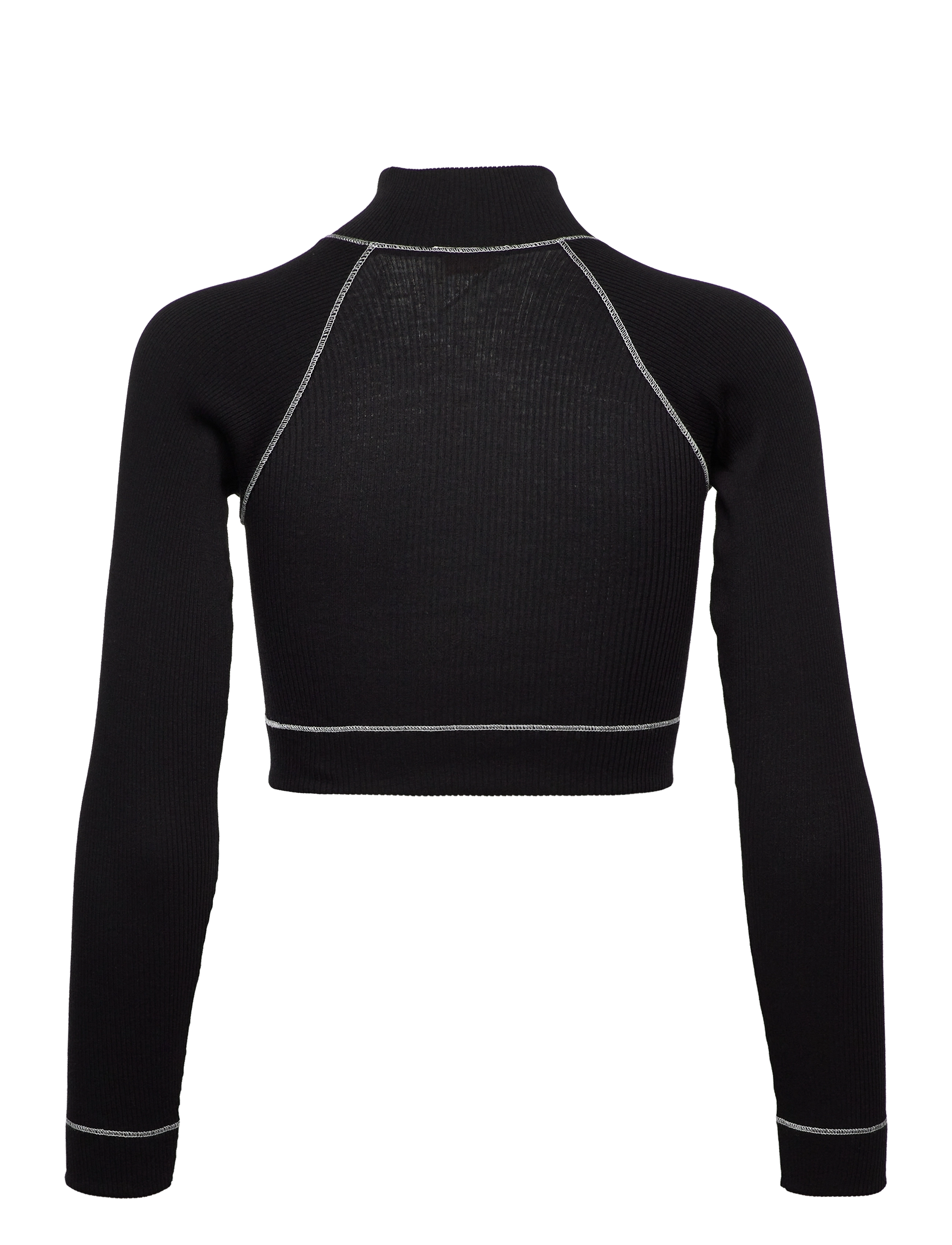 Barbara Kristoffersen by Rosemunde - Short turtle zip T-shirt - laveste priser - black - 1
