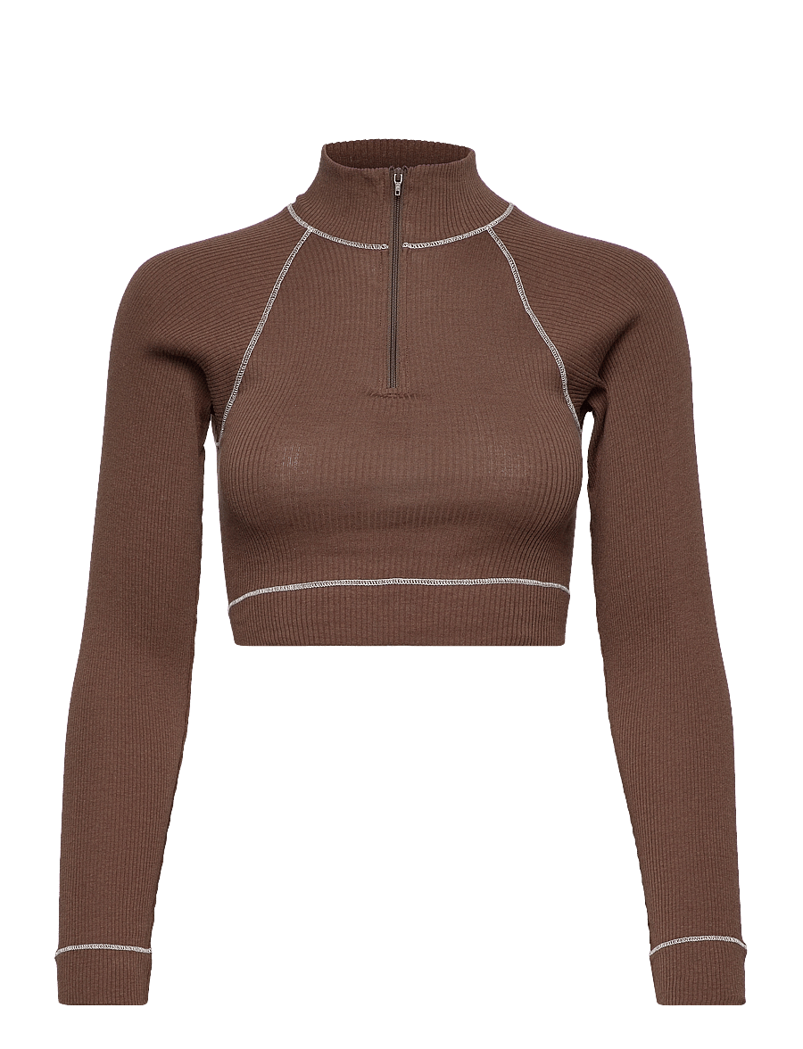 Barbara Kristoffersen by Rosemunde - Blouse - crop topit - carafe - 0