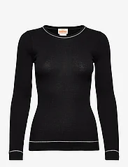 Barbara Kristoffersen by Rosemunde - Blouse LS - t-shirts met lange mouwen - black - 0