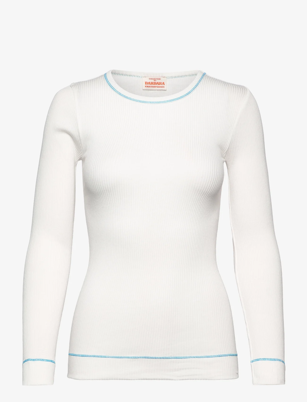 Barbara Kristoffersen by Rosemunde - Blouse LS - t-shirts met lange mouwen - ivory - 0
