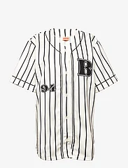 Barbara Kristoffersen by Rosemunde - Baseball Shirt - kortærmede skjorter - baseball pinstripe print - 0