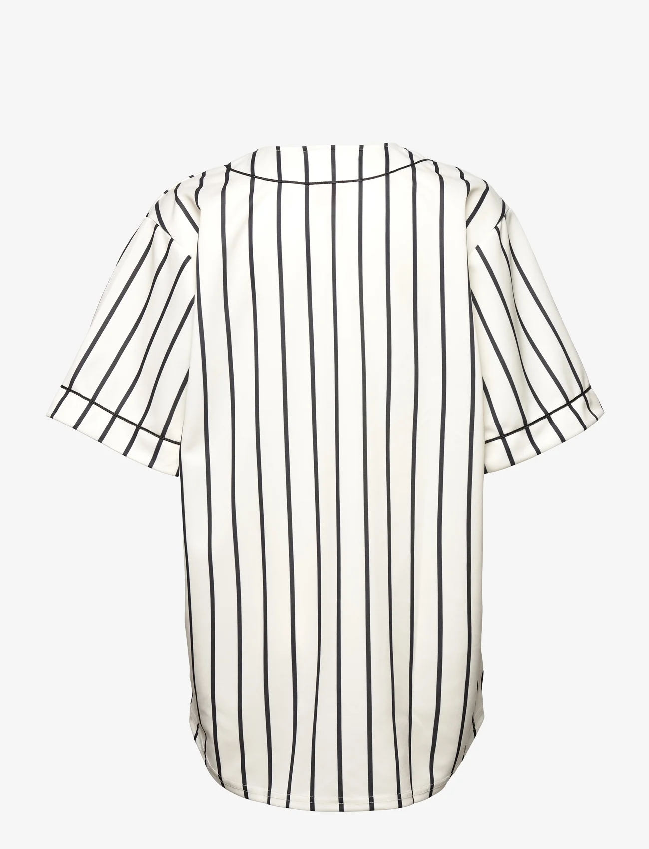 Barbara Kristoffersen by Rosemunde - Baseball Shirt - kortærmede skjorter - baseball pinstripe print - 1