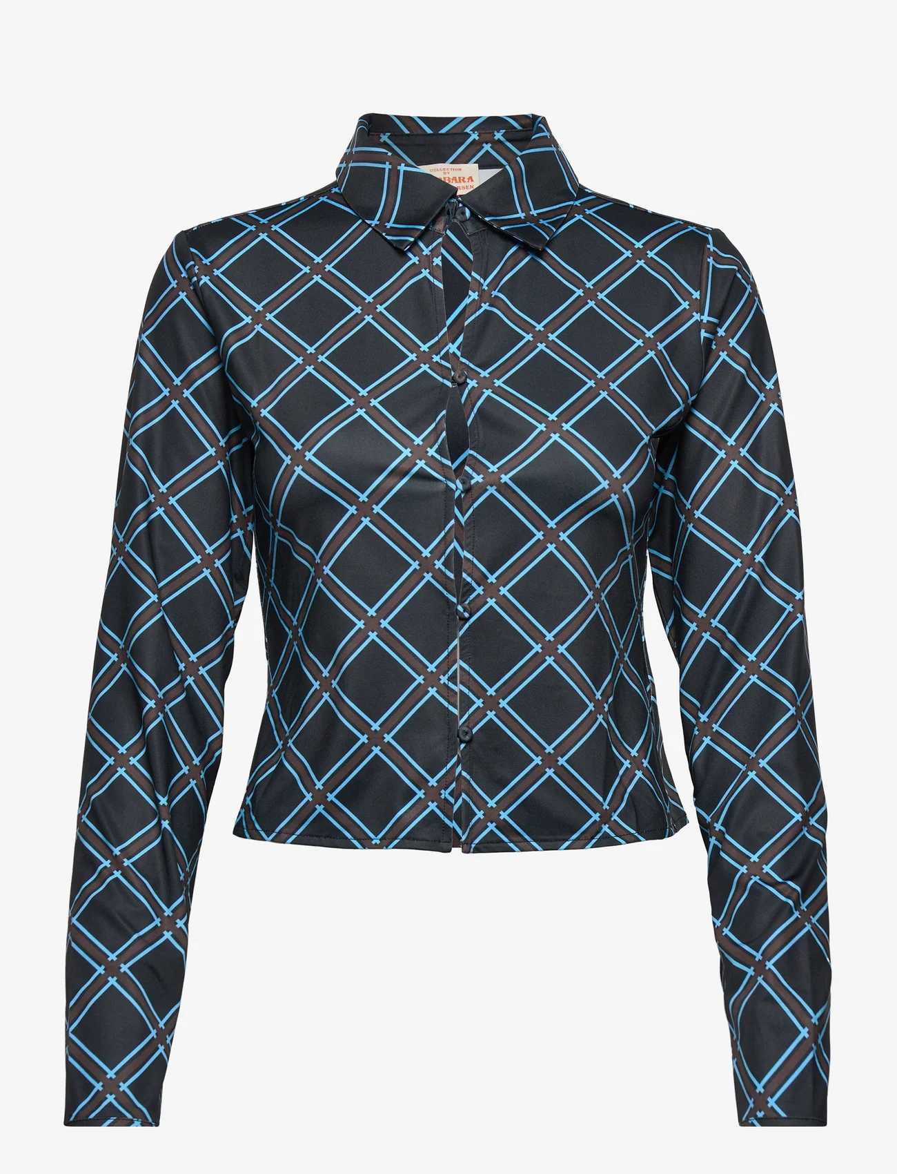 Barbara Kristoffersen by Rosemunde - Shirt LS - langärmlige hemden - black check print - 0