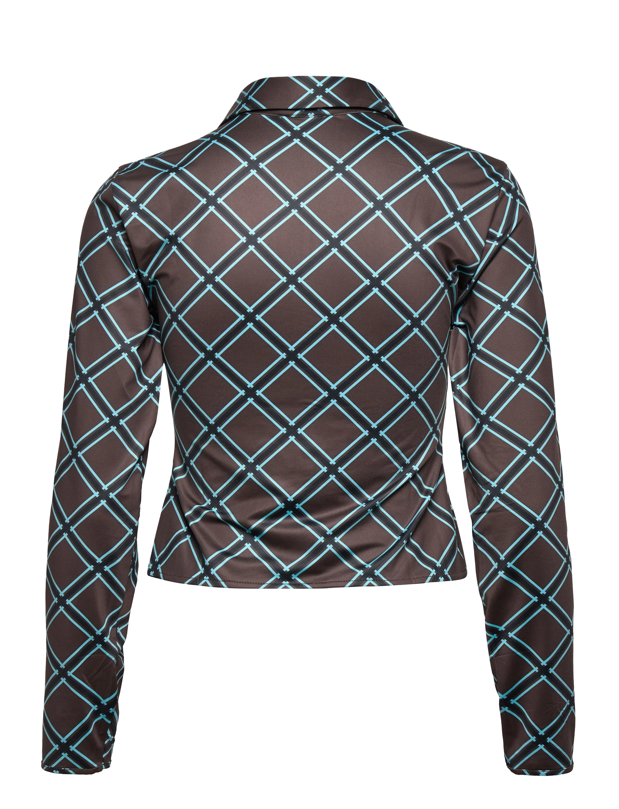 Barbara Kristoffersen by Rosemunde - Shirt - pikkade varrukatega särgid - brown check print - 2