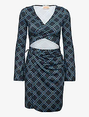 Barbara Kristoffersen by Rosemunde - Dress - party wear at outlet prices - black check print - 0