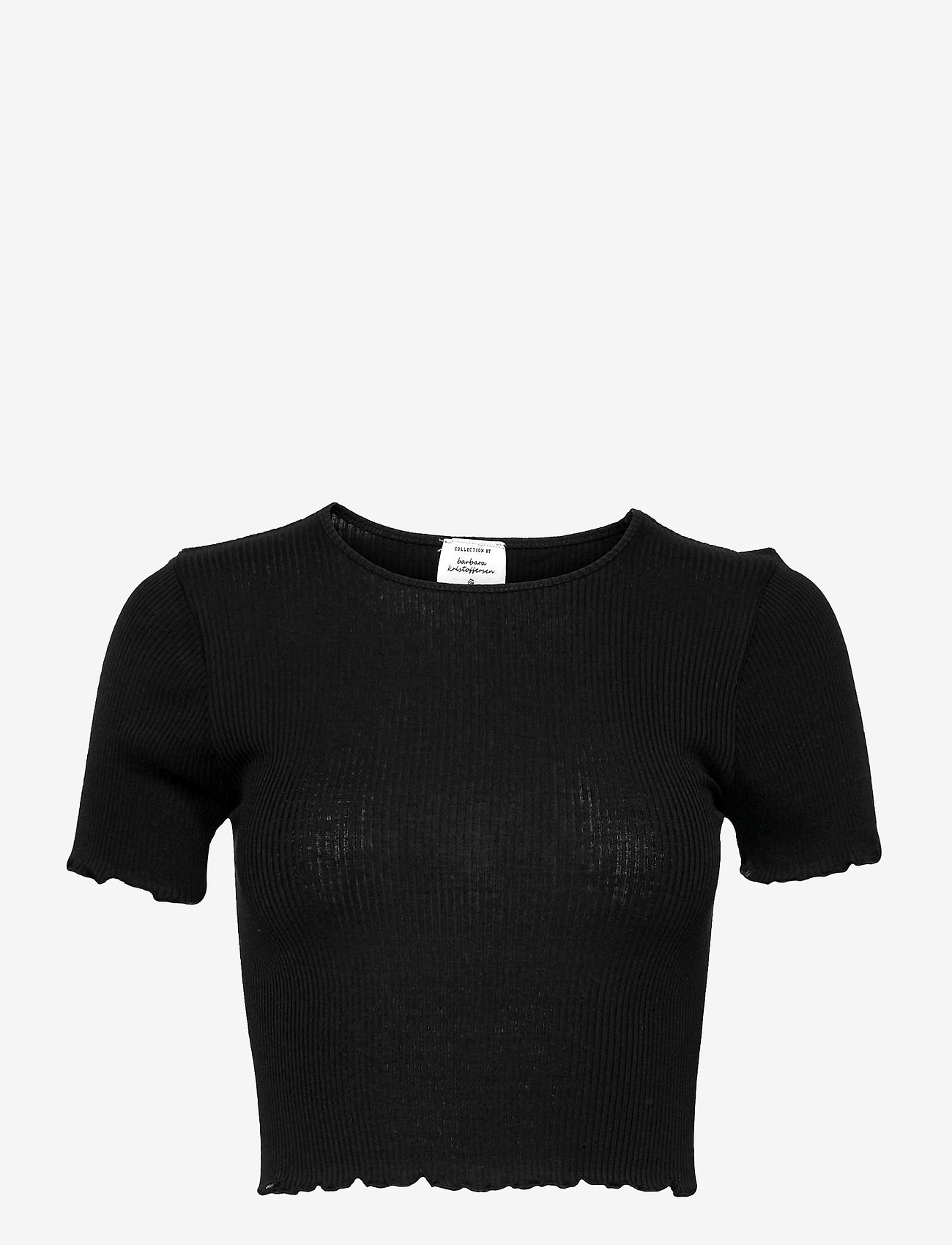 Barbara Kristoffersen by Rosemunde - Silk t-shirt short ss - black - 0