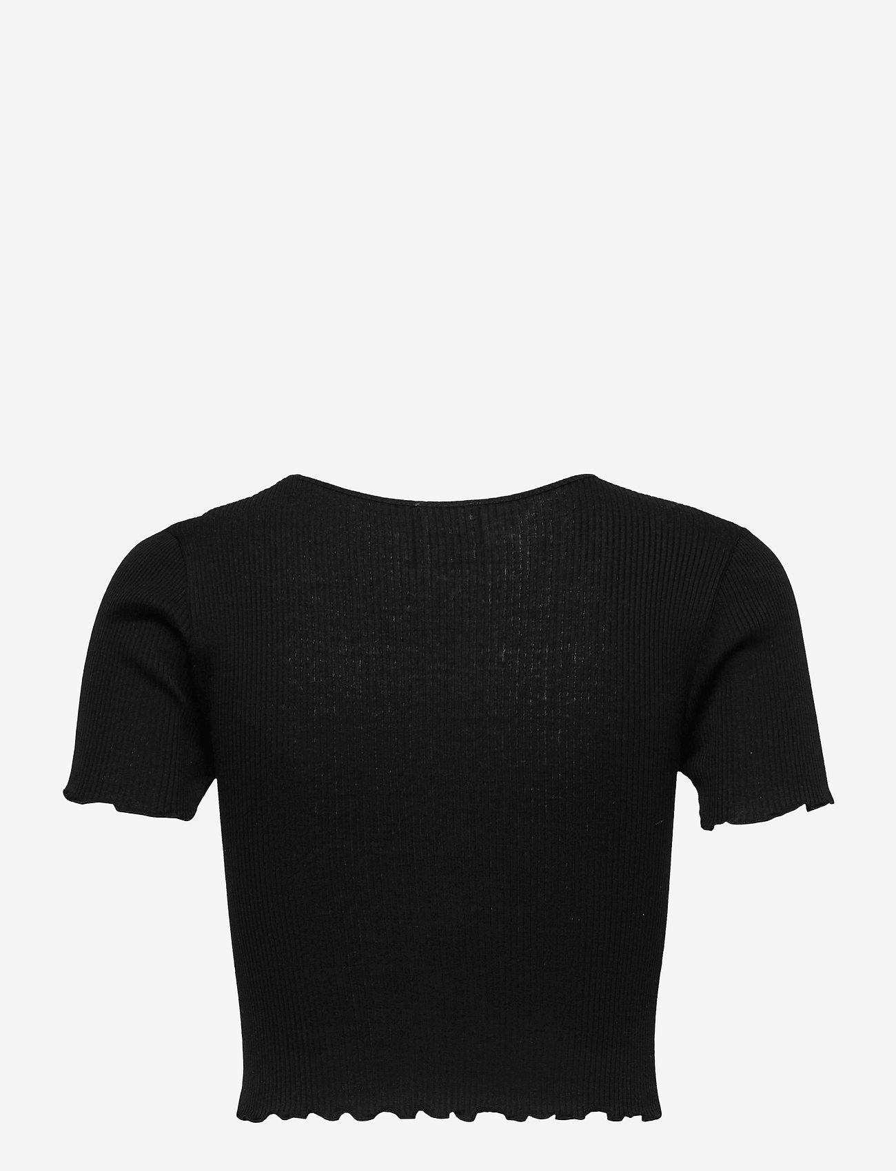 Barbara Kristoffersen by Rosemunde - Silk t-shirt short ss - black - 1