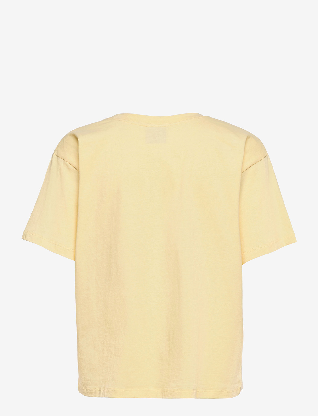 Barbara Kristoffersen by Rosemunde - Organic t-shirt ss - sunligth yellow w/ cherry print - 1