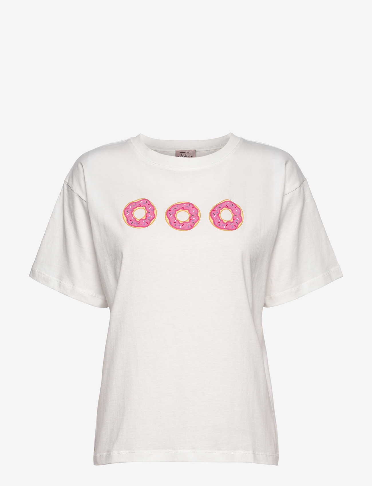 Barbara Kristoffersen by Rosemunde - Organic t-shirt ss - white w/ donut print - 0