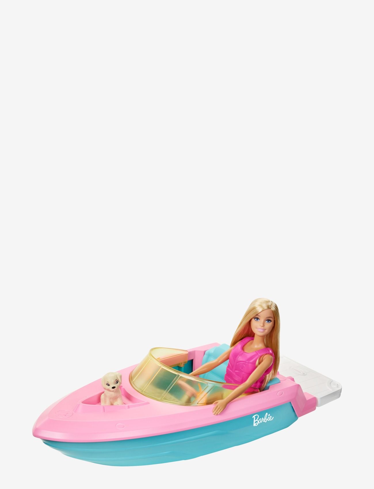 Barbie - Doll and Boat with Puppy and Accessories, Floats in Water, for 3 to 7 Year Olds - multi color - 1