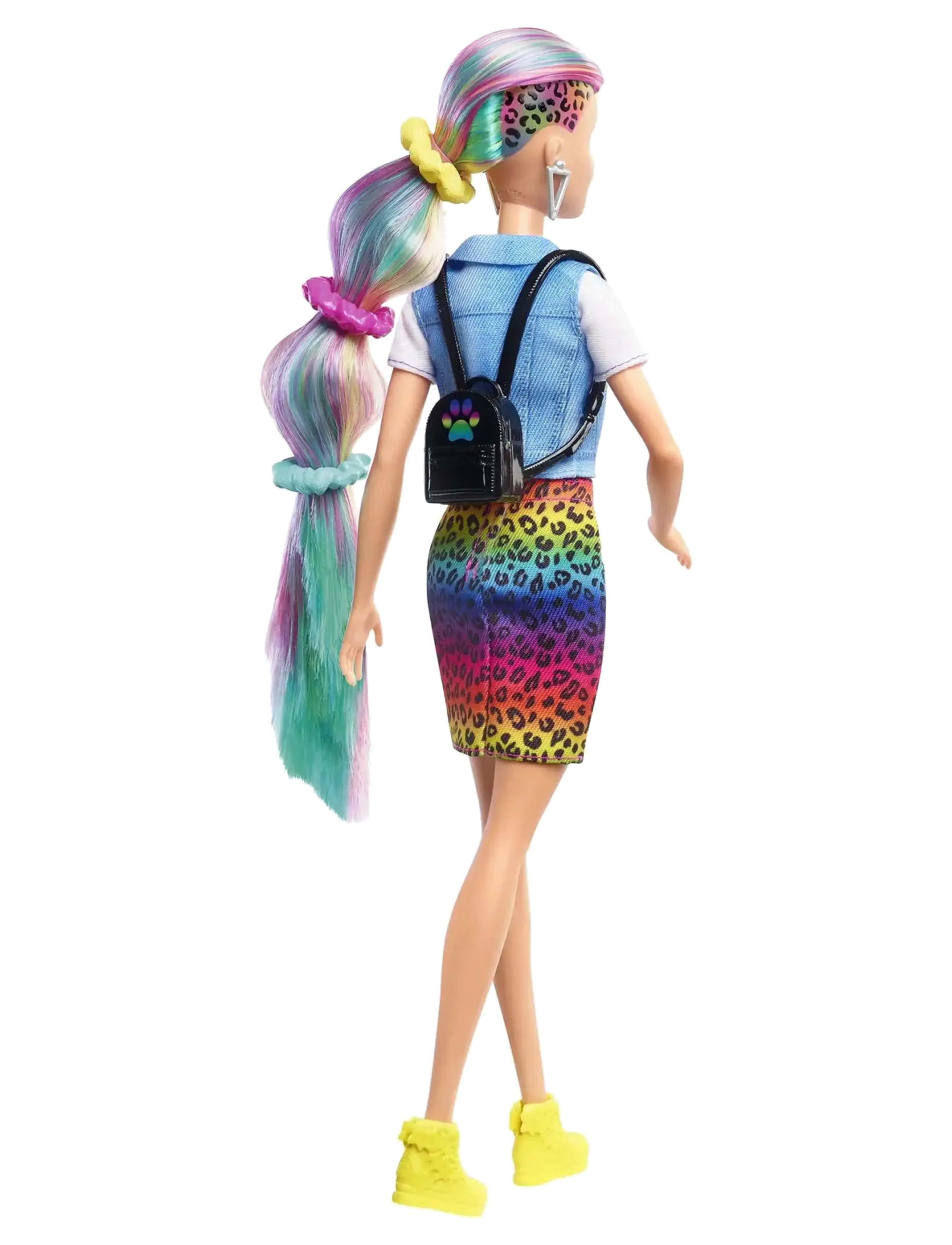 Barbie - Totally Hair Leopard Rainbow Hair Doll - multi color - 3