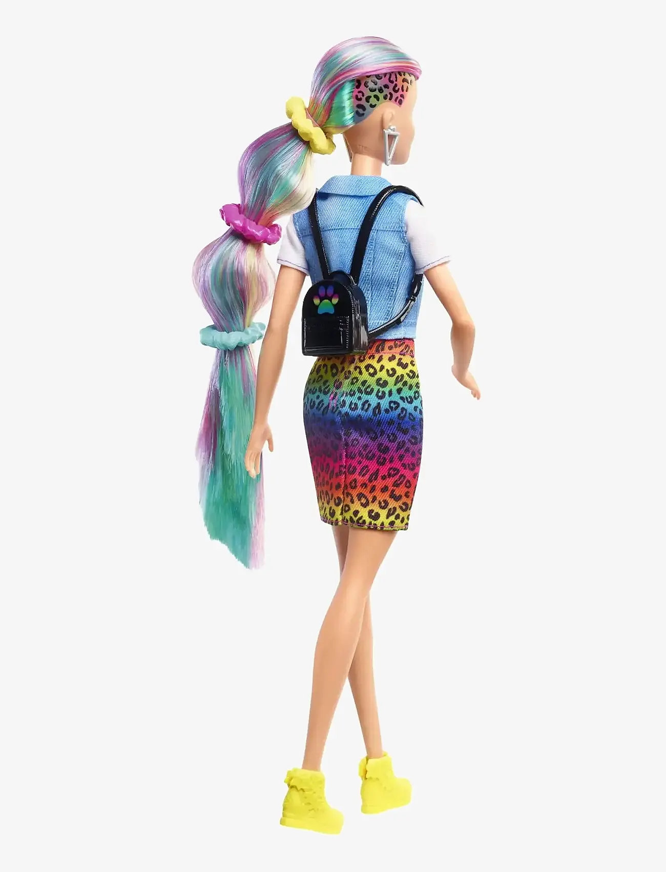 Barbie - Totally Hair Leopard Rainbow Hair Doll - multi color - 5