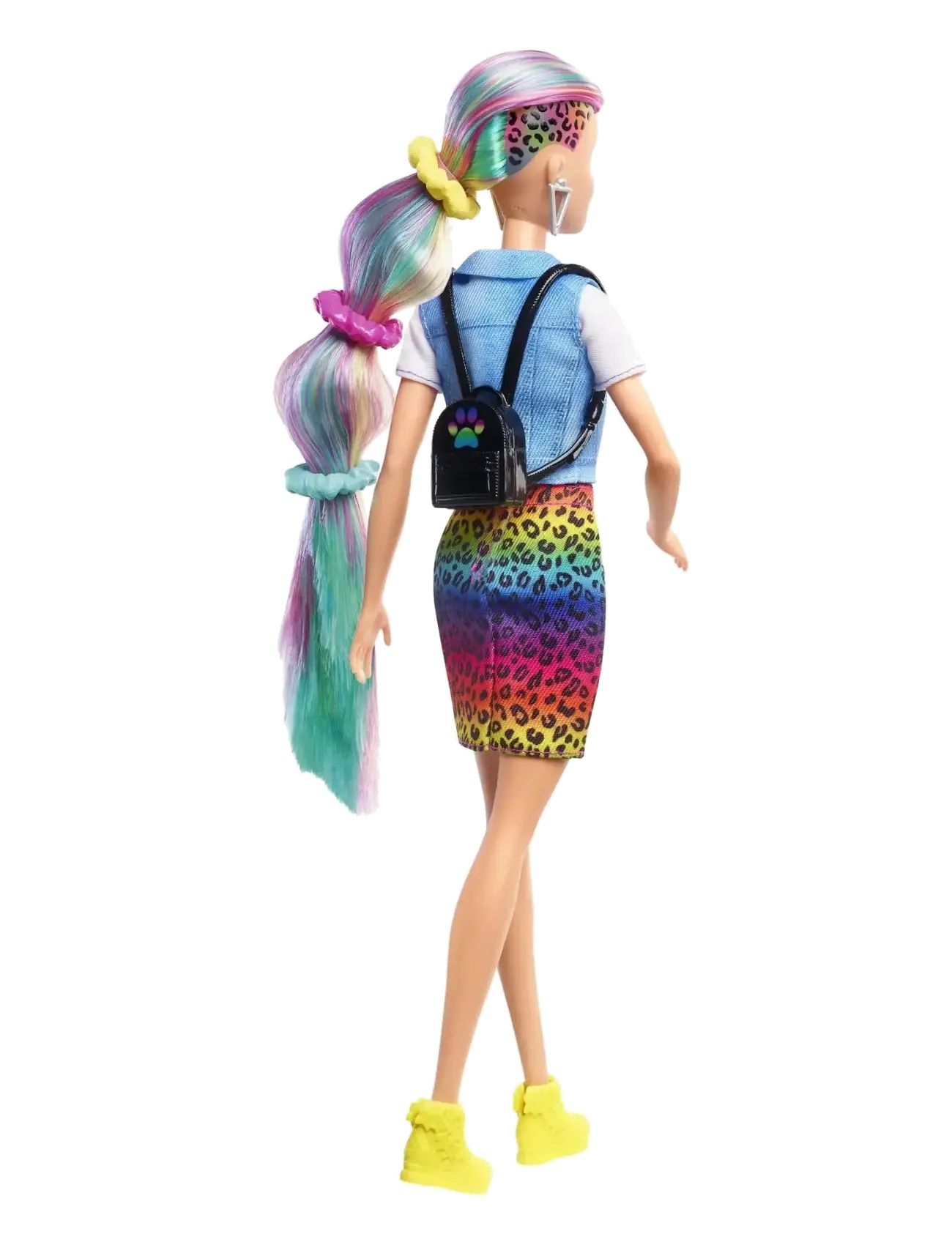 Barbie - Totally Hair Leopard Rainbow Hair Doll - multi color - 5