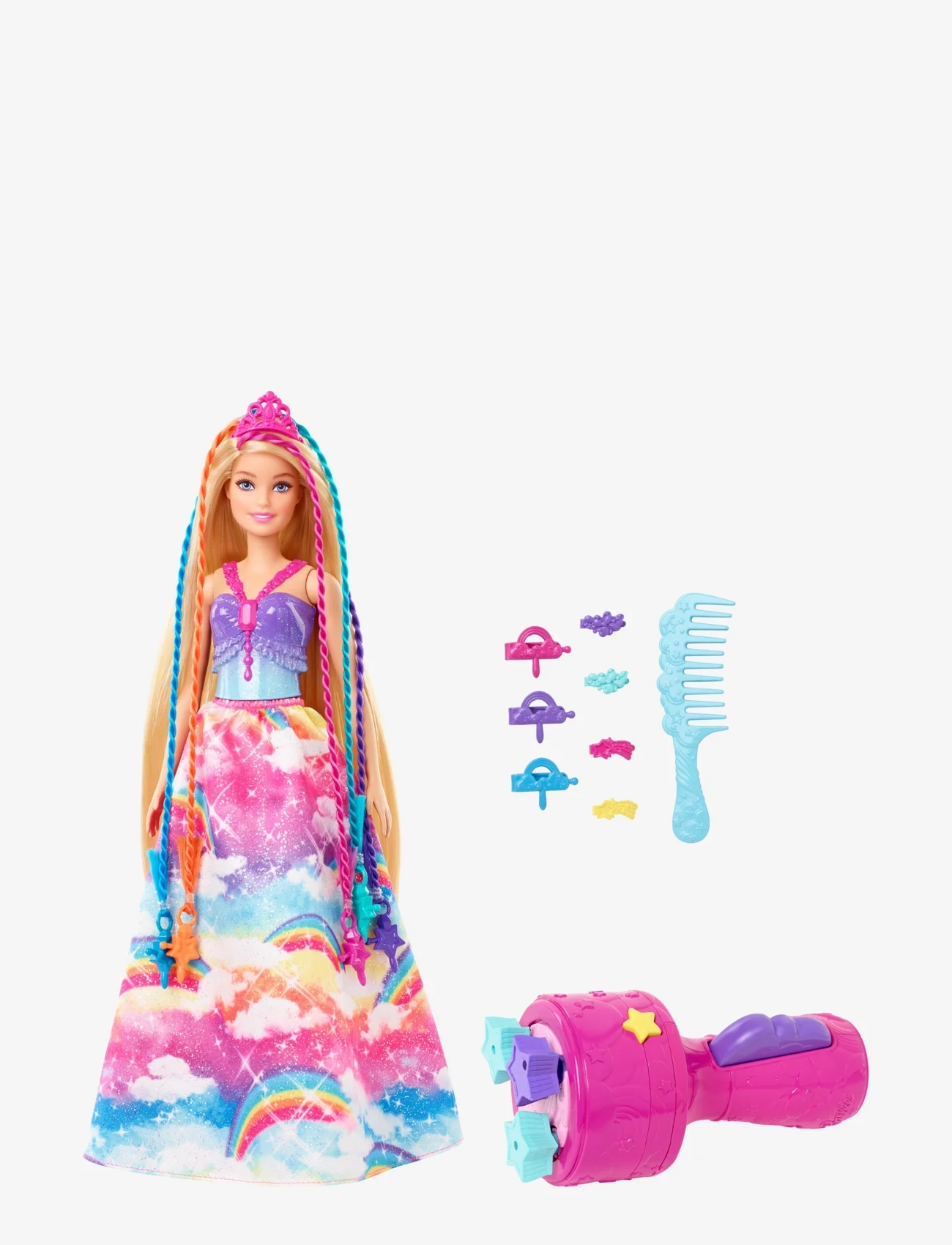 Barbie - Dreamtopia Twist 'N Style Doll And Accessories - laveste priser - multi color - 0