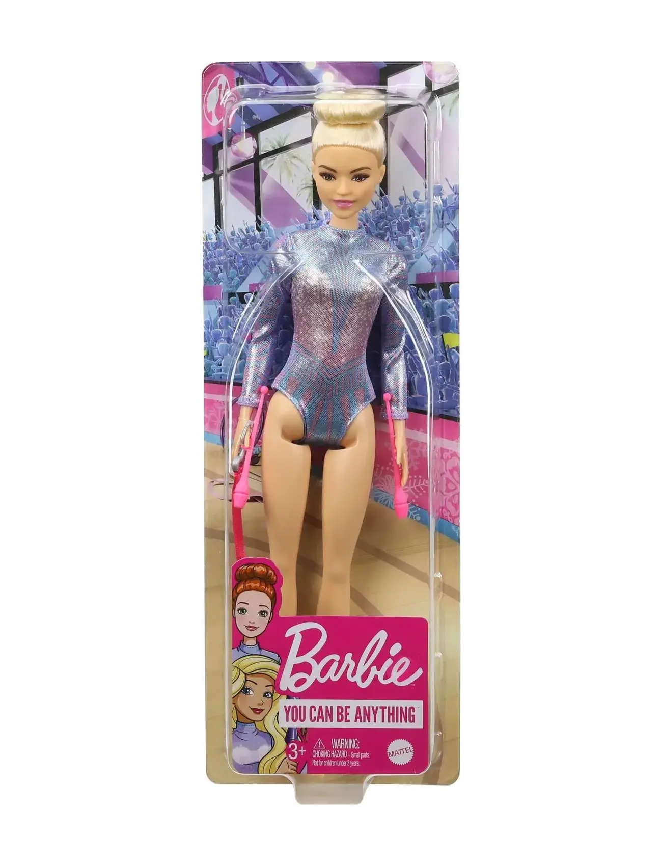 Barbie - Rhythmic Gymnast Blonde Doll with Accessories - laveste priser - multi color - 5