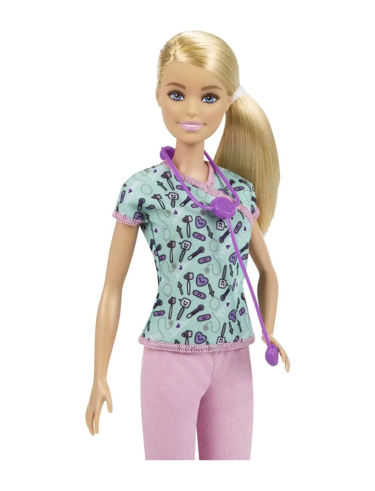 Barbie - Nurse Doll with Scrubs, Clothes and Accessories - dukker - multi color - 2
